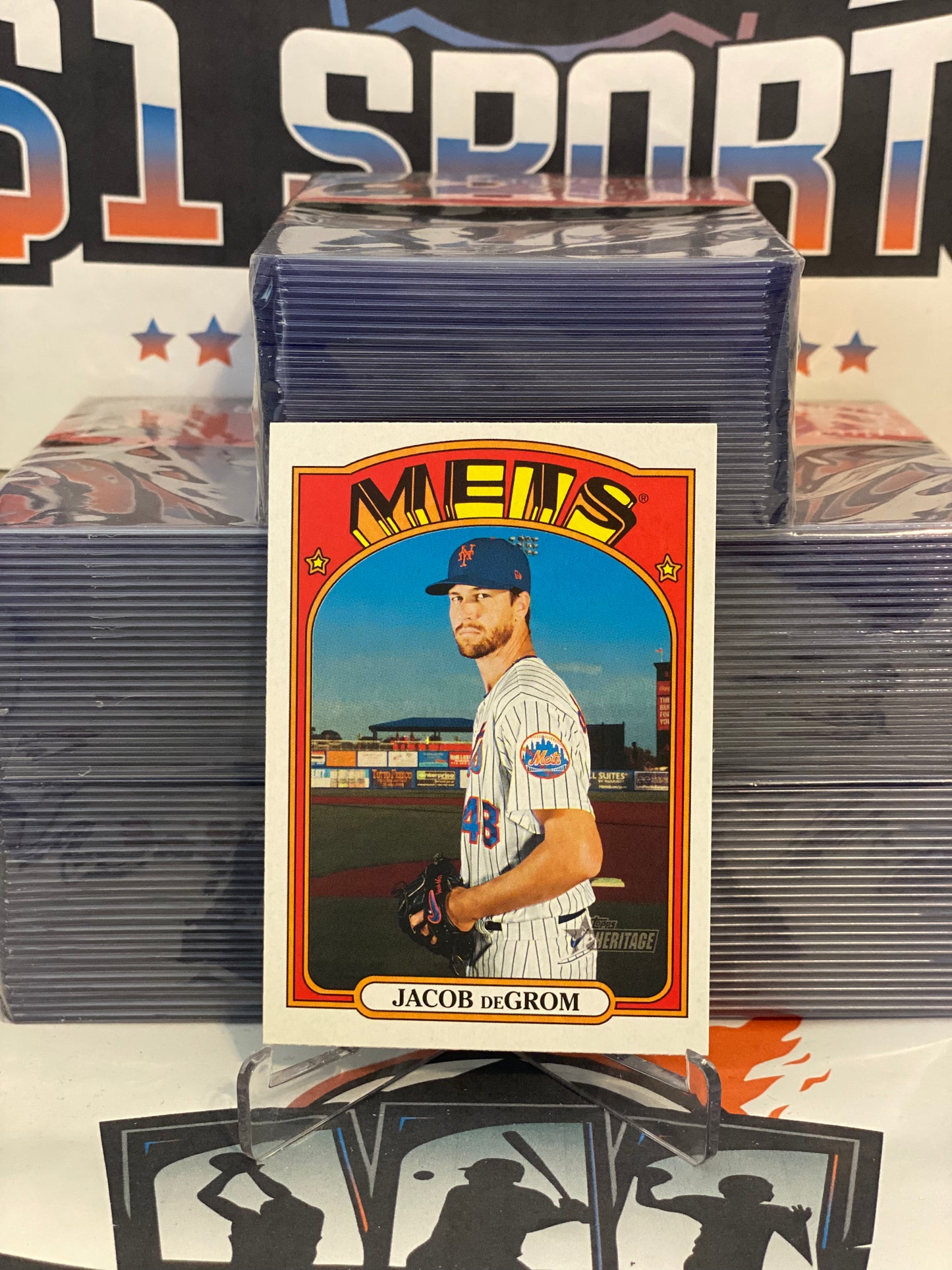 2021 Topps Heritage Jacob DeGrom #99