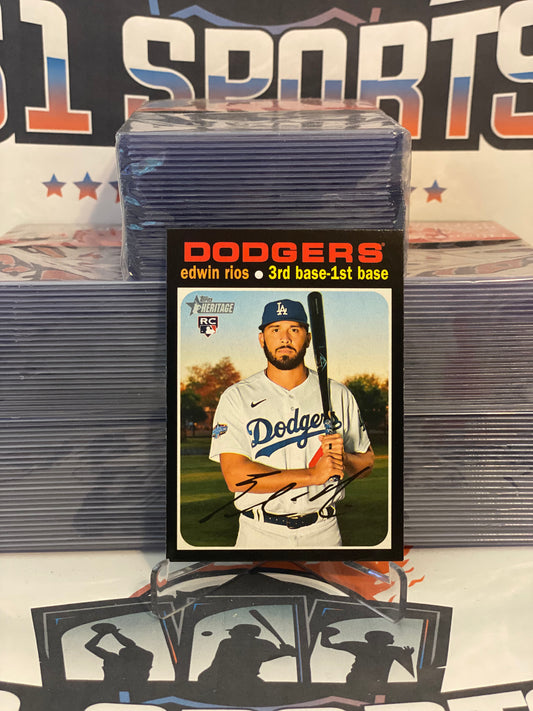 2020 Topps Heritage Edwin Rios Rookie #530