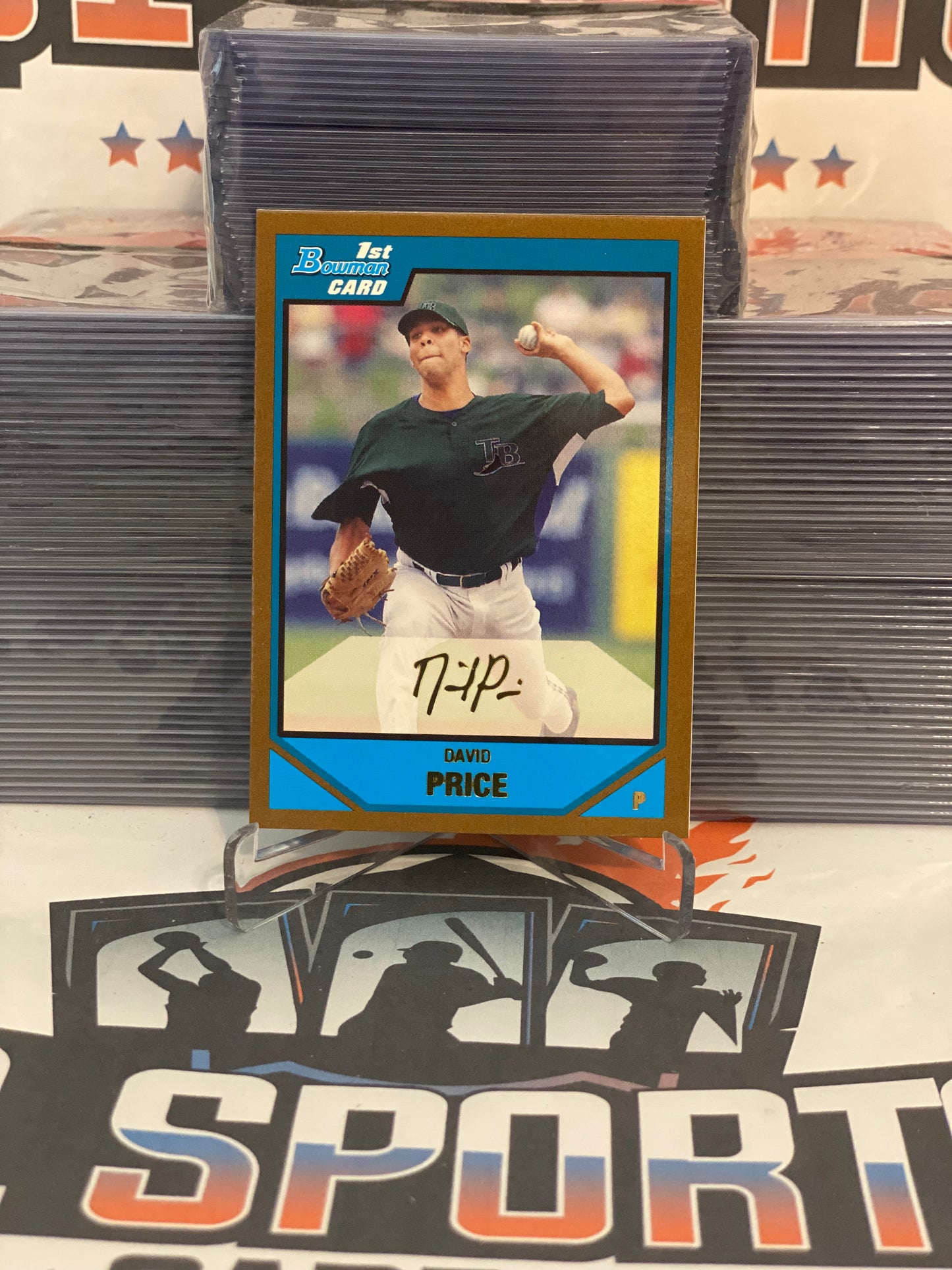 2007 Bowman Chrome Prospects (1st Bowman, Gold) David Price #BDPP55