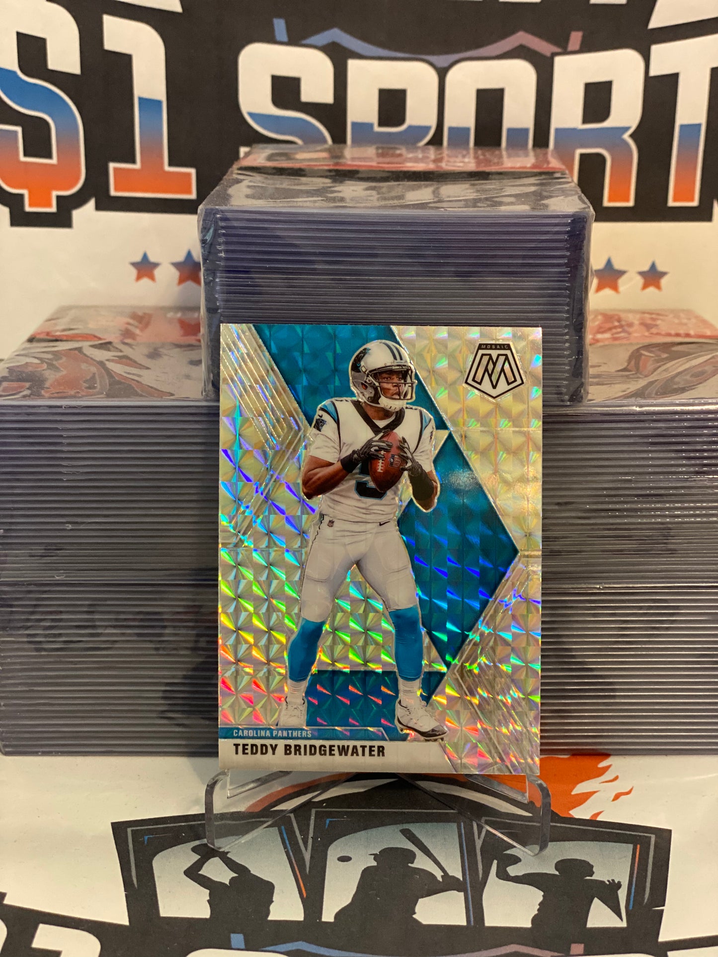 2020 Panini Mosaic (Mosaic Prizm) Teddy Bridgewater #38