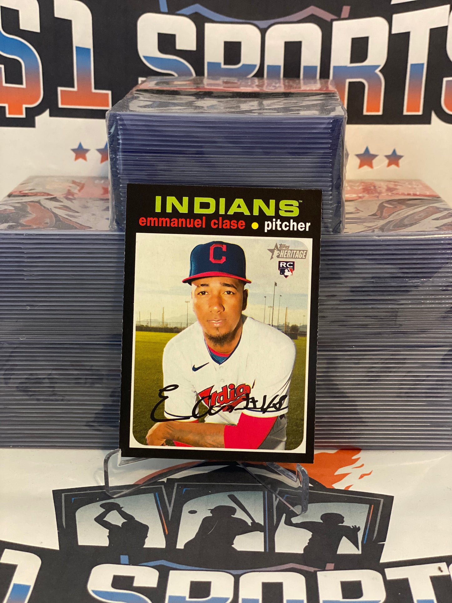 2020 Topps Heritage Emmanuel Clase Rookie #602