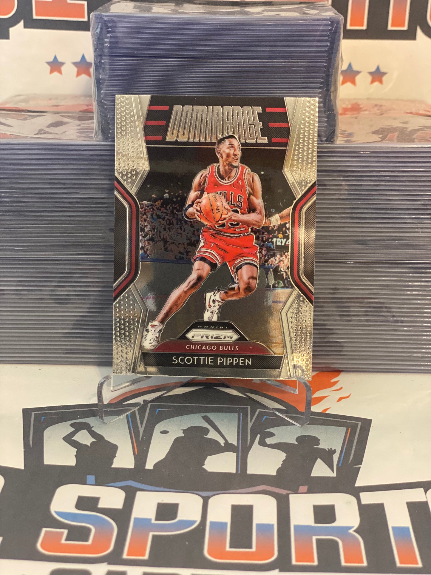 2018 Panini Prizm (Dominance) Scottie Pippen #24