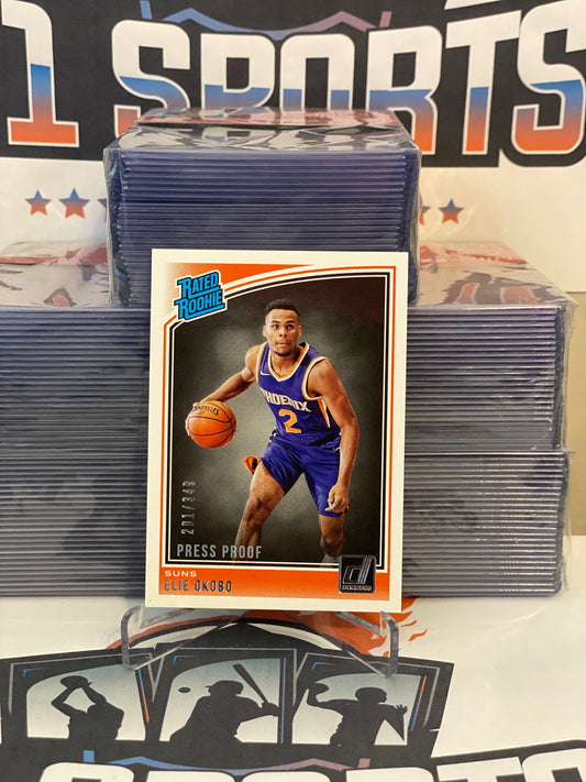 2018 Donruss (Rated Rookie, Press Proof, 201/349) Elie Okobo #159