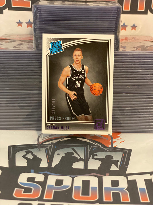 2018 Donruss (Rated Rookie, Purple Press Proof 186/199) Dzanan Musa #187