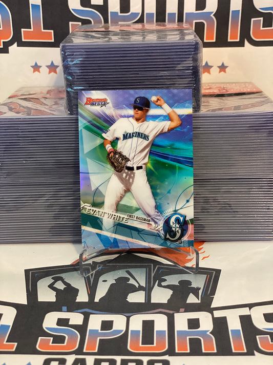 2017 Bowman's Best (Refractor, Top Prospect) Evan White #TP-34
