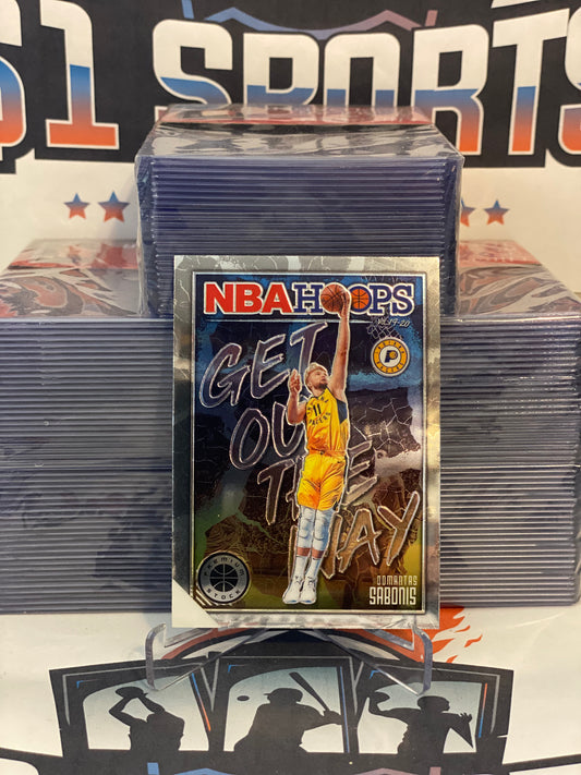 2019 Hoops Premium Stock (Get Out The Way) Domantas Sabonis #18