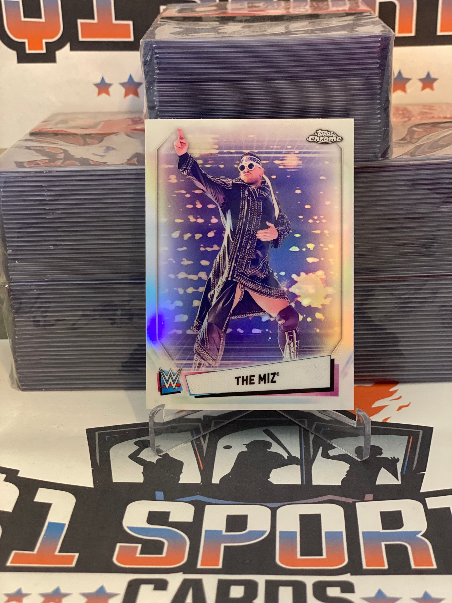 2021 Topps Chrome WWE (Image Variation Refractor) The Miz #IV-17