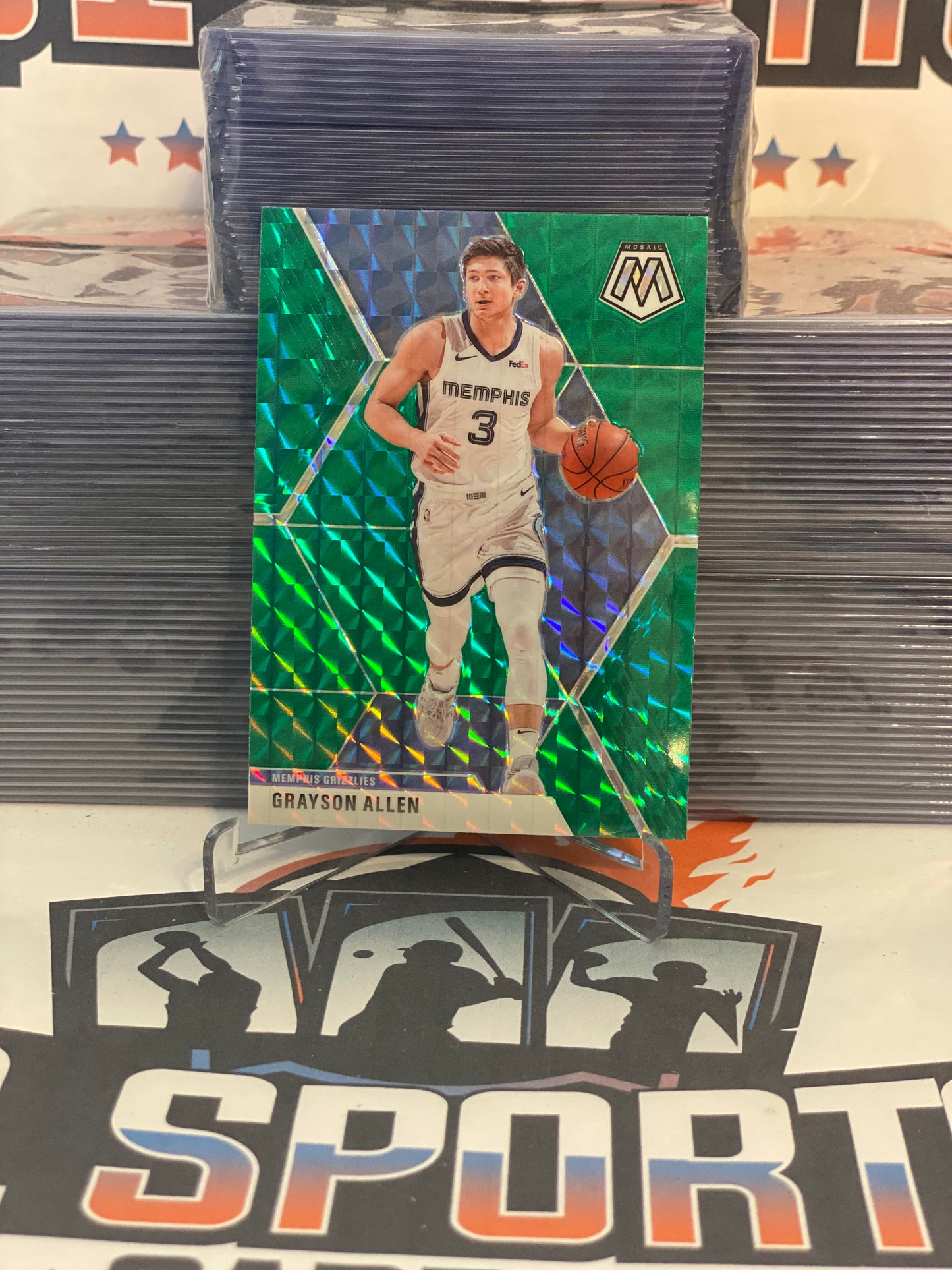 2019 Panini Mosaic (Green Prizm) Grayson Allen #116