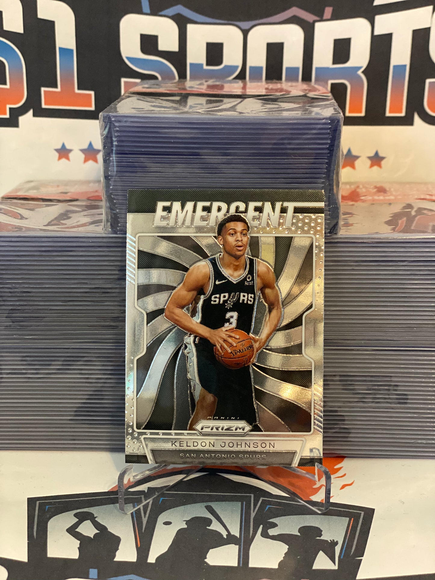 2019 Panini Prizm (Emergent) Keldon Johnson Rookie #14