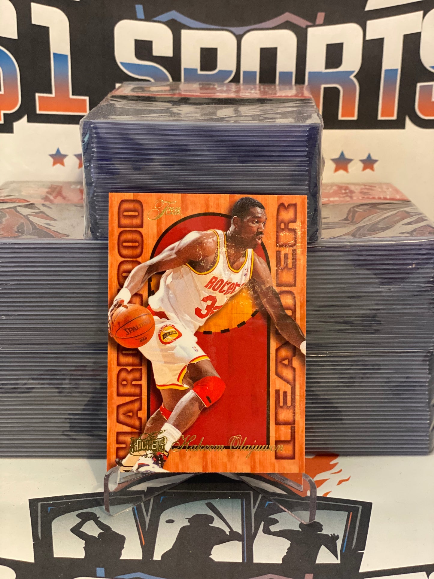 1995 Fleer Flair (Hardwood Leader) Hakeem Olajuwon #10