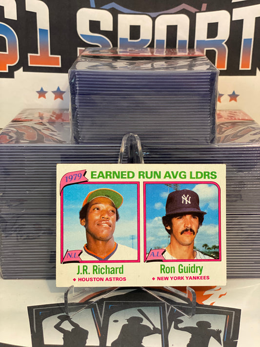 1980 Topps (1979 ERA Leaders) J.R. Richard & Ron Guidry #207