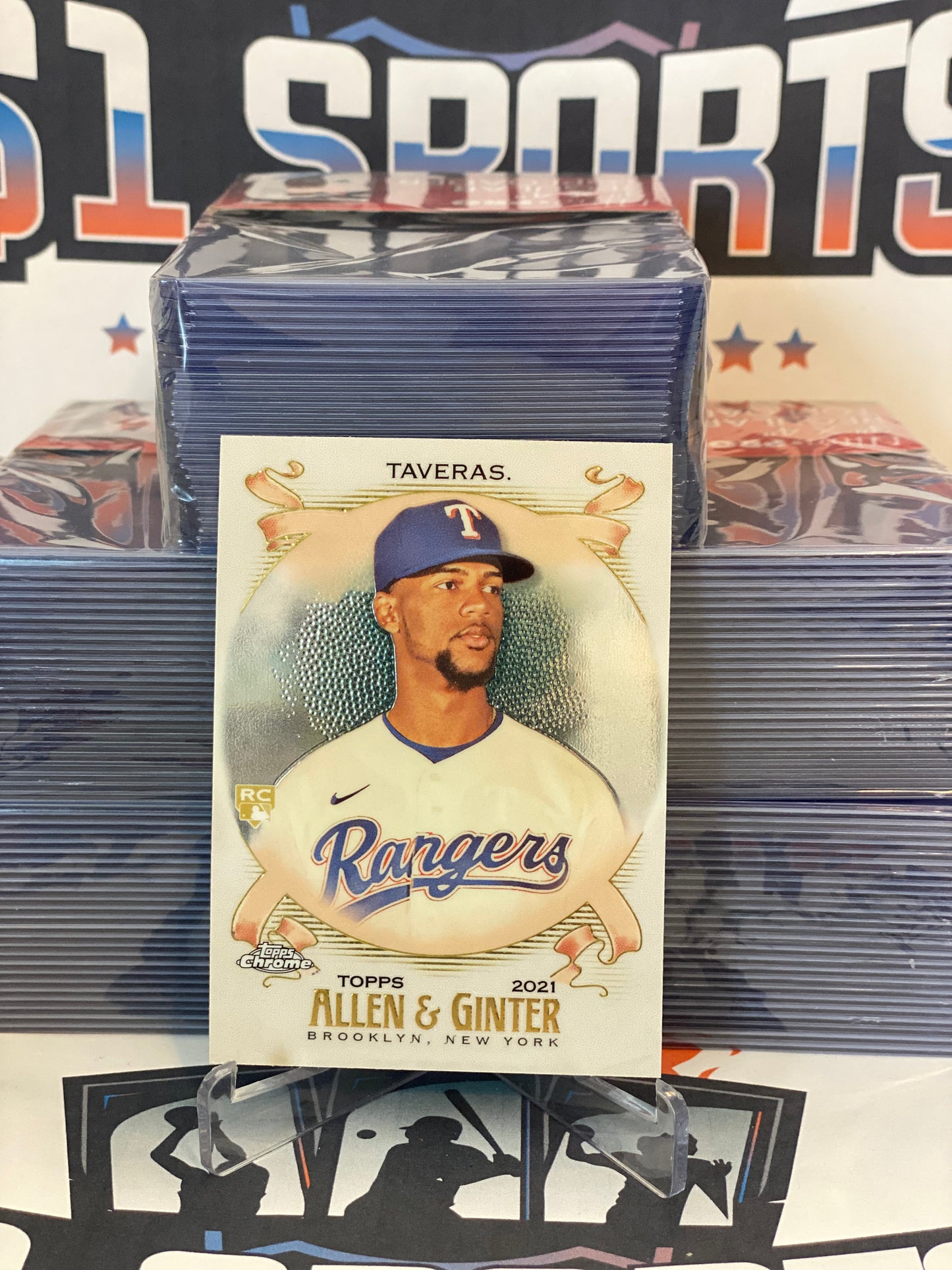 2021 Topps Allen & Ginter Chrome Leody Tavaras Rookie #228