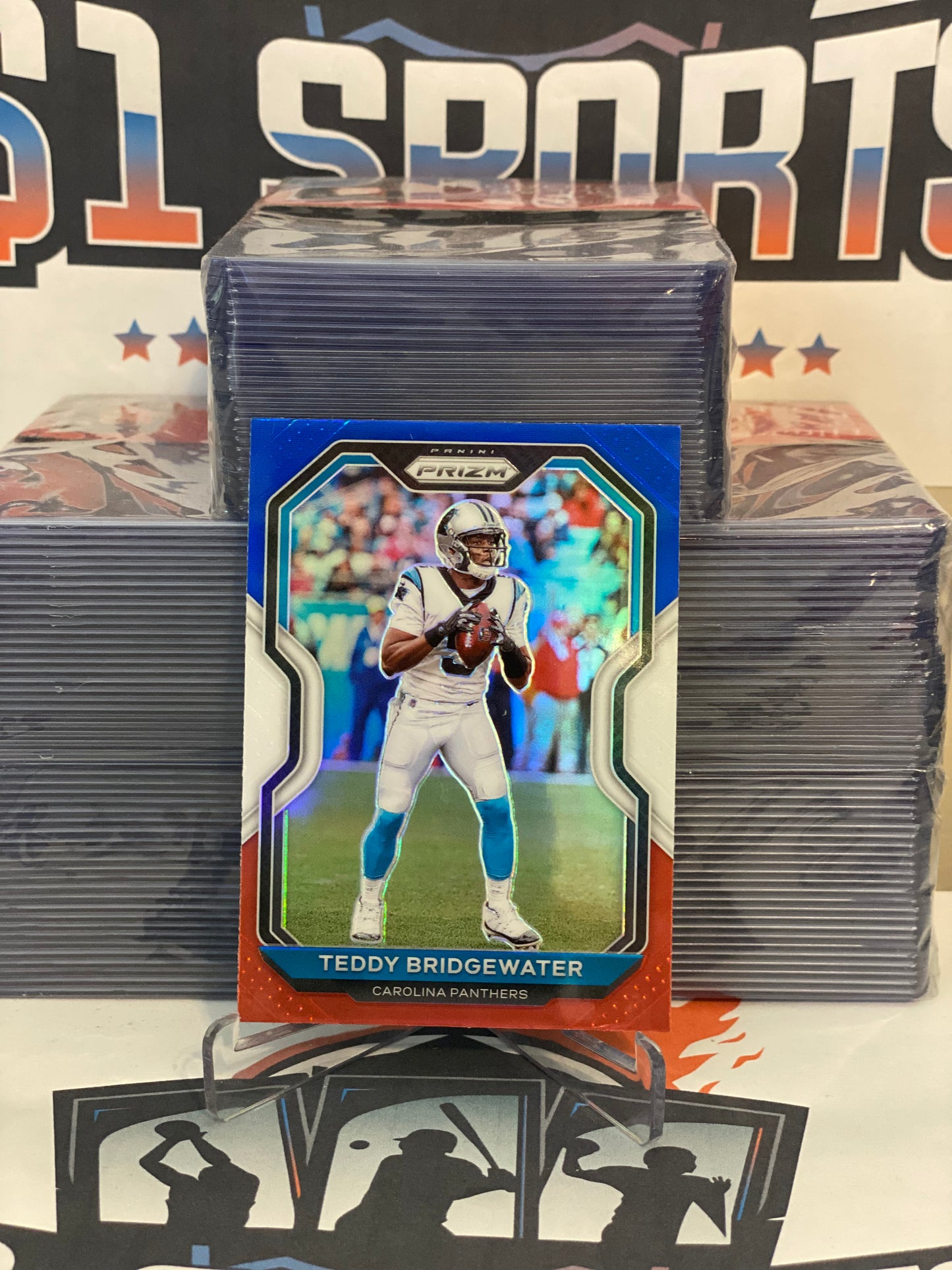 2020 Panini Prizm (Red White Blue Prizm) Teddy Bridgewater #236