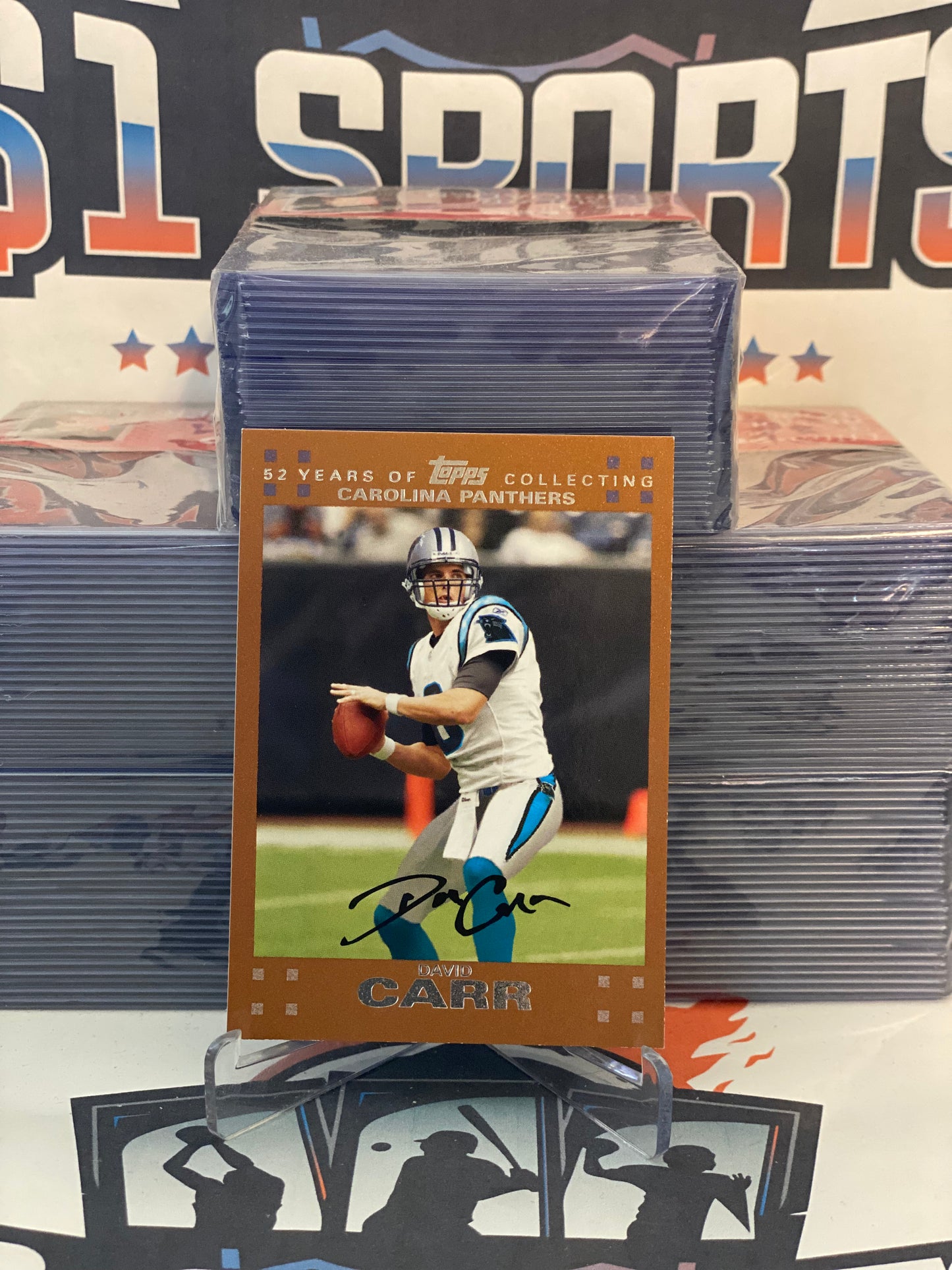 2007 Topps (Gold 1185/2007) David Carr #20