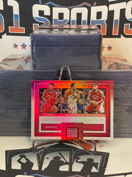 2017 Panini Status (Toronto Raptors Factions) Kyle Lowry, DeMar DeRozan, Jonas Valanciunas #3