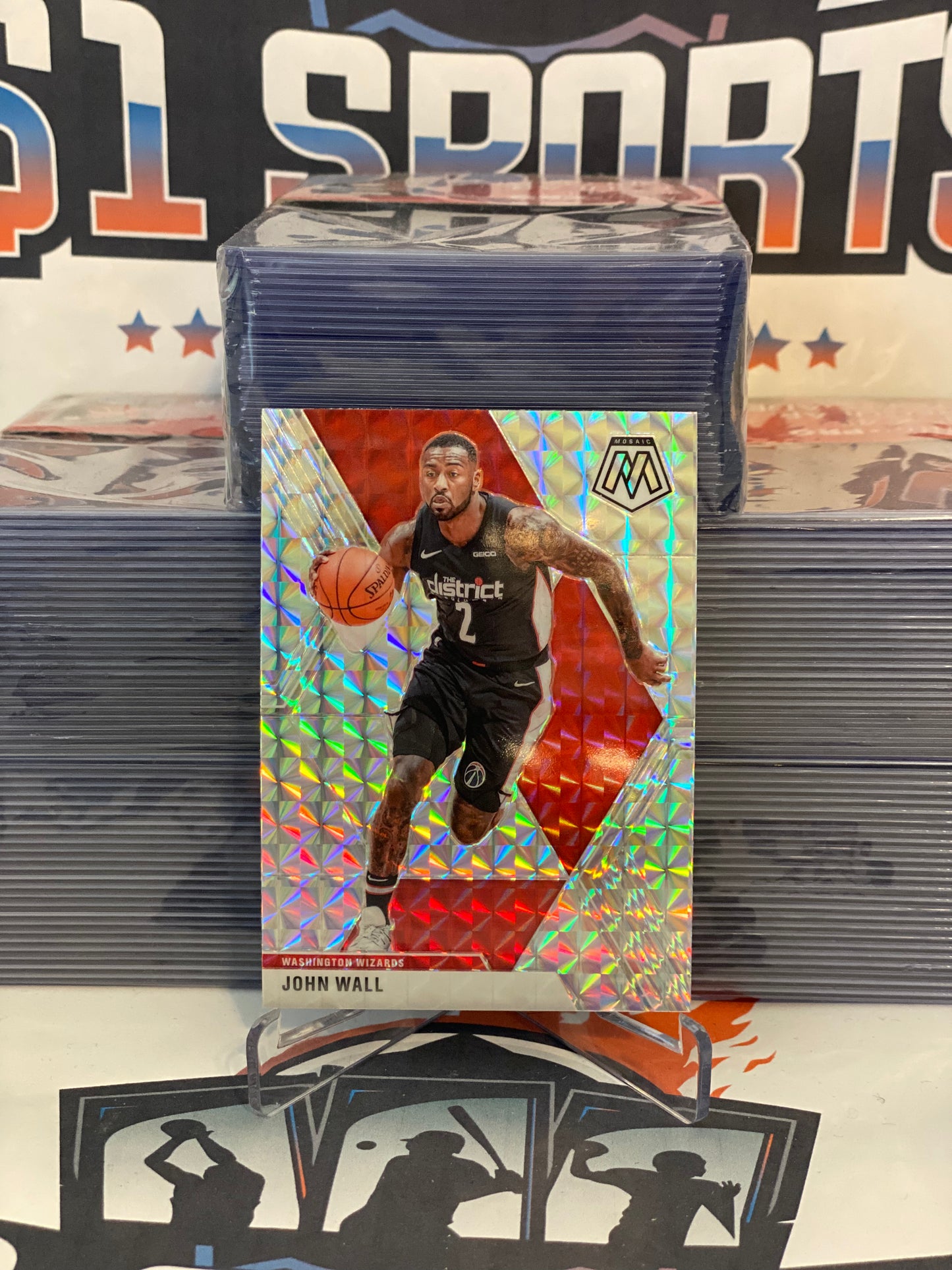 2019 Panini Mosaic (Mosaic Prizm) John Wall #122