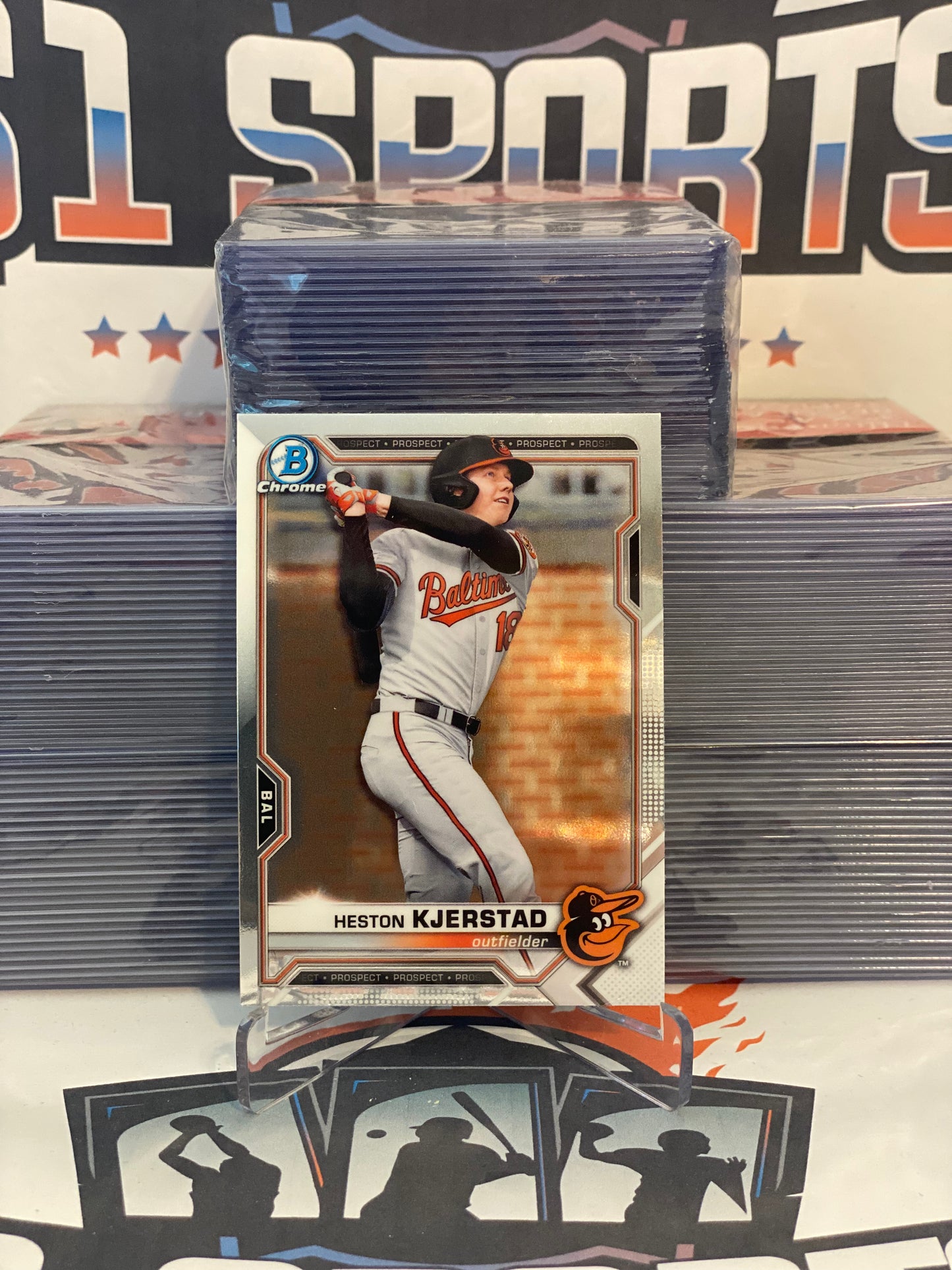 2021 Bowman Chrome Prospects Heston Kjerstad #BCP-166