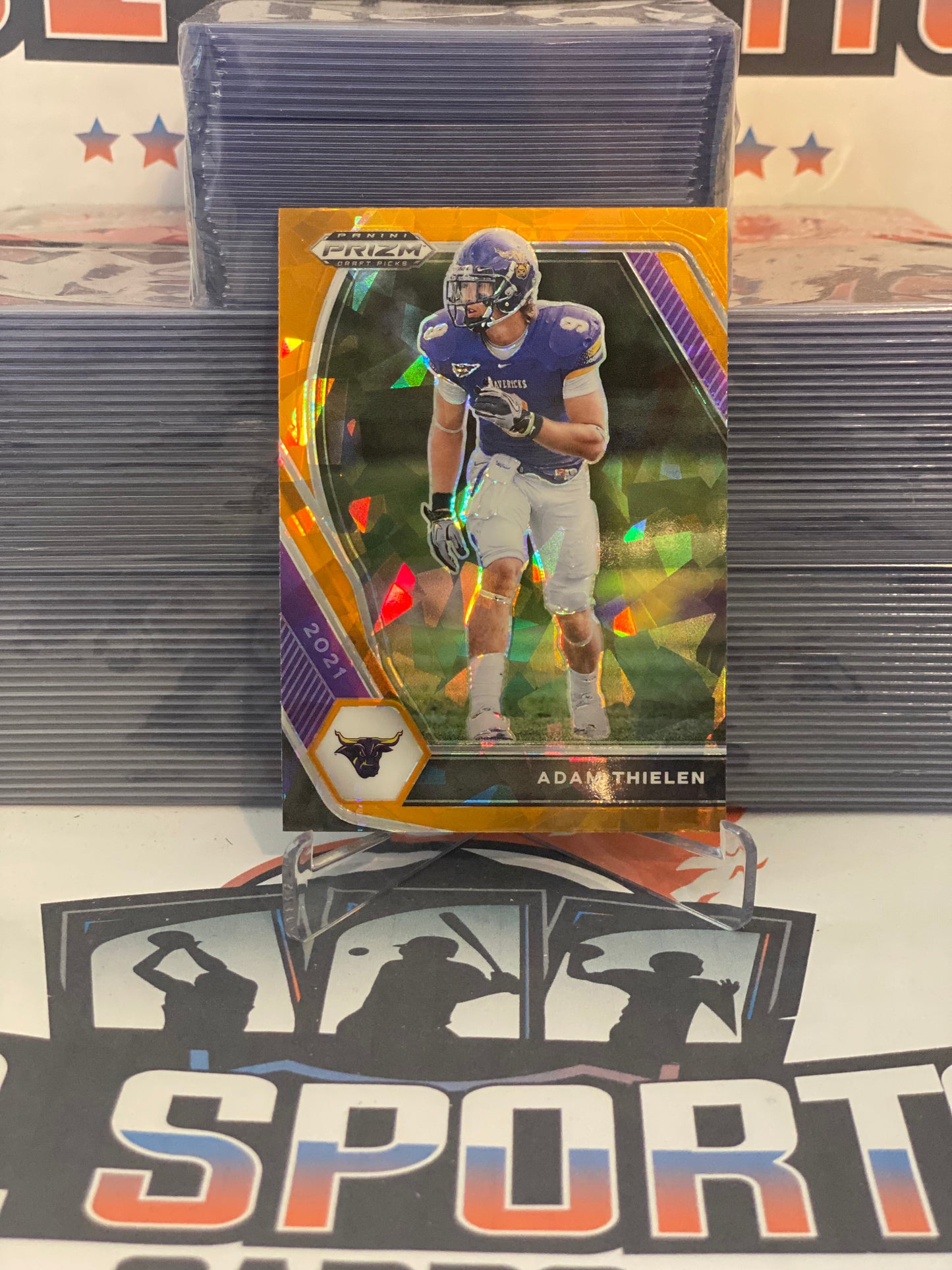 2021 Panini Prizm Draft Picks (Orange Ice Prizm) Adam Thielen #52