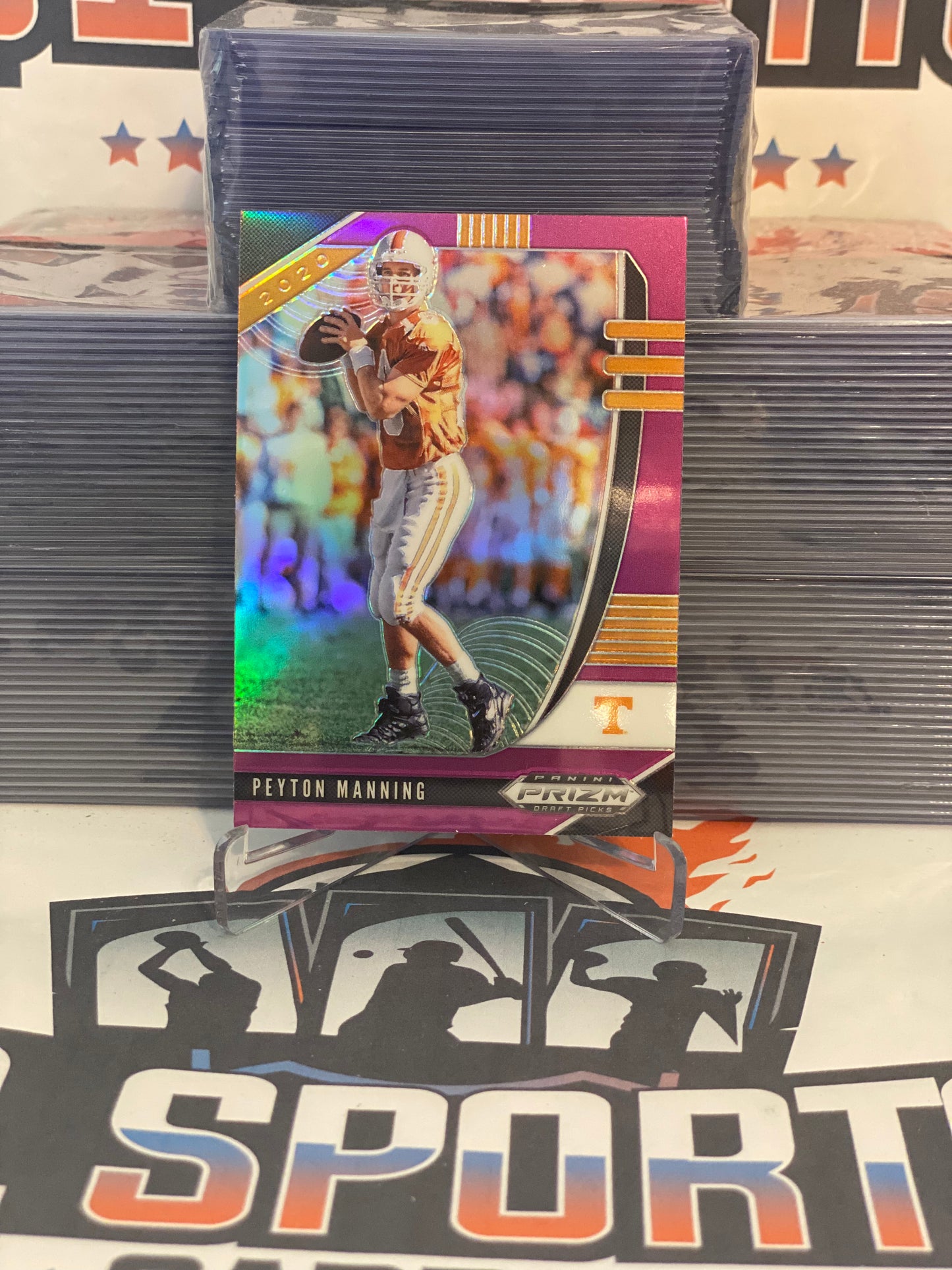 2020 Panini Prizm Draft Picks (Pink Prizm) Peyton Manning #82