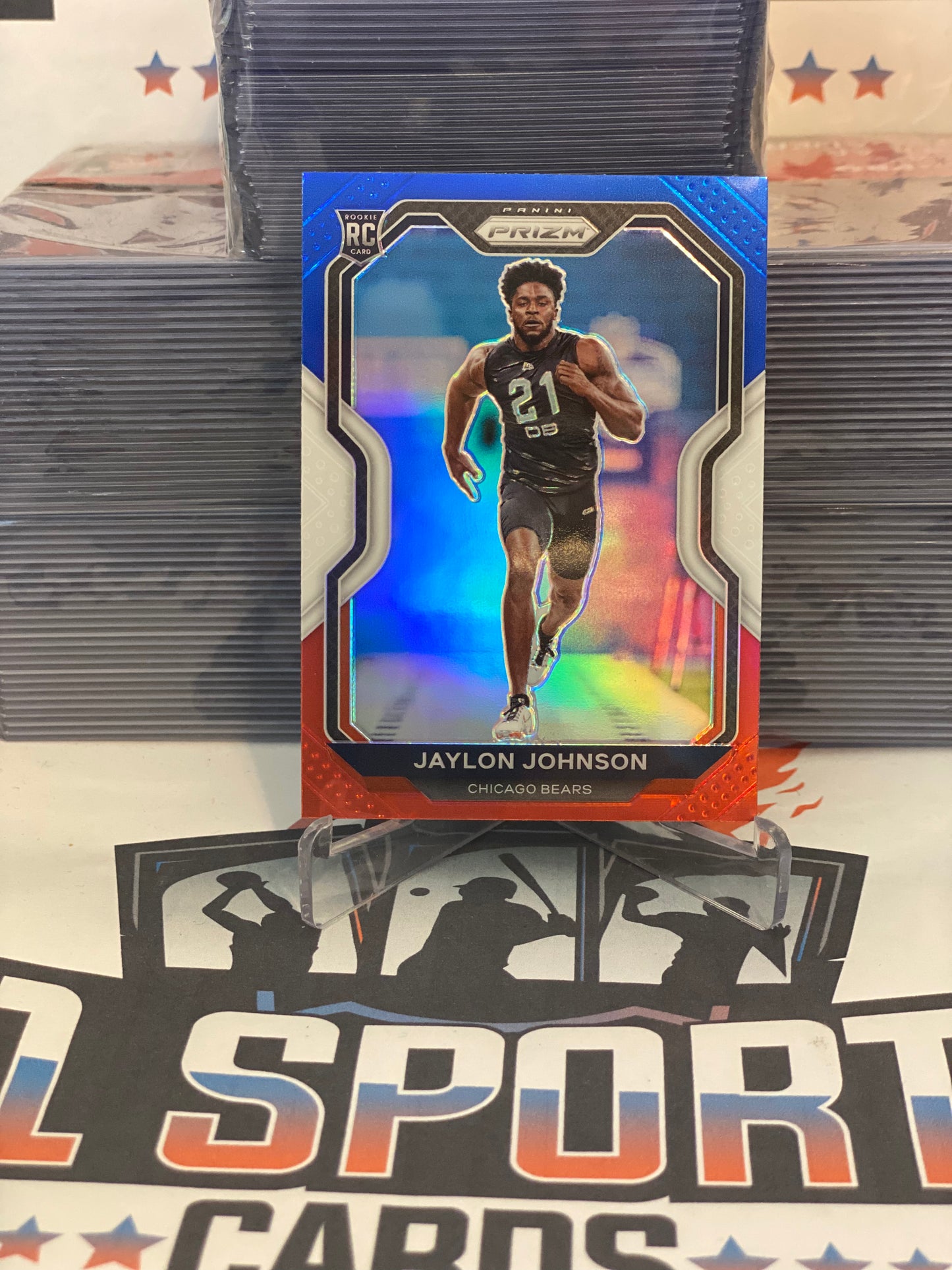 2020 Panini Prizm (Red White Blue Prizm) Jaylon Johnson Rookie #306