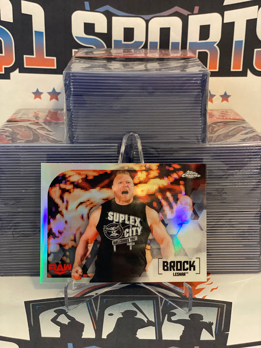 2020 Topps Chrome WWE (Refractor) Brock Lesnar #16