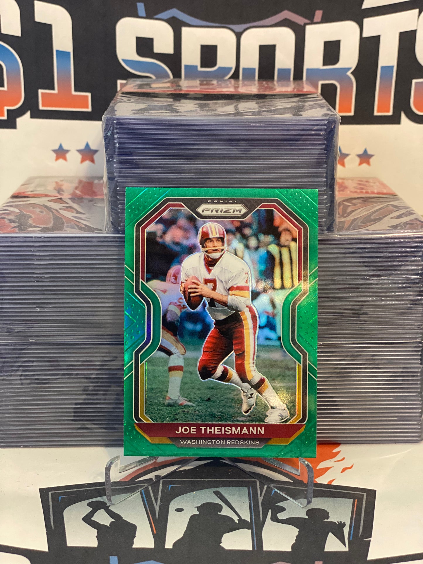 2020 Panini Prizm (Green Prizm) Joe Theismann #185