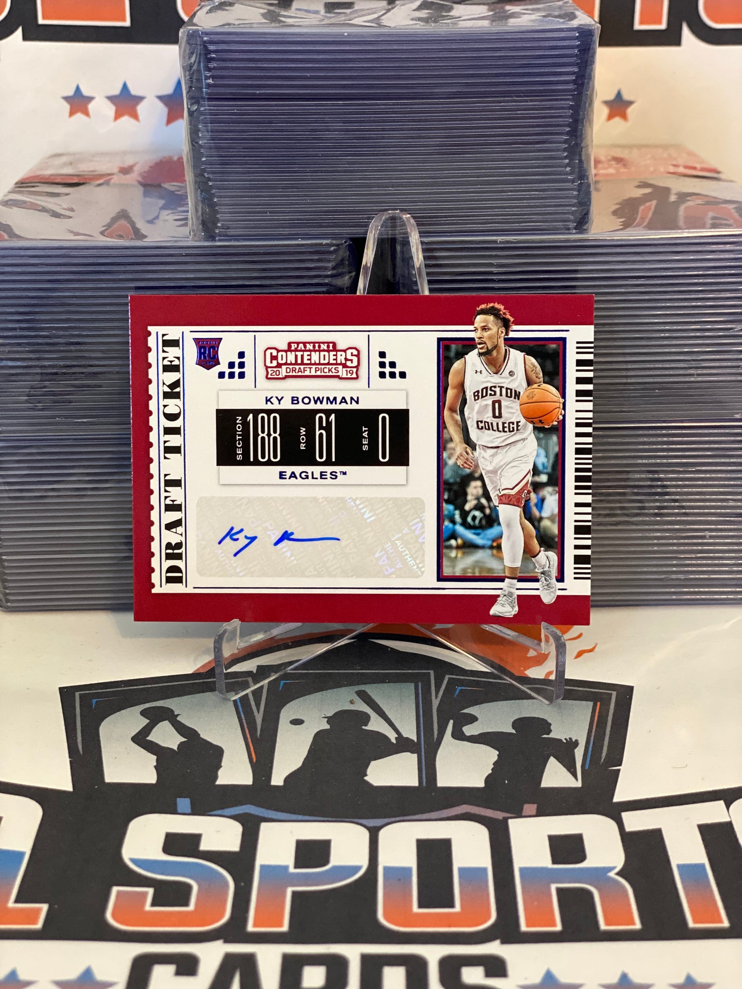 2019 Panini Contenders Draft Picks (Blue College Ticket Autograph) Ky Bowman #102