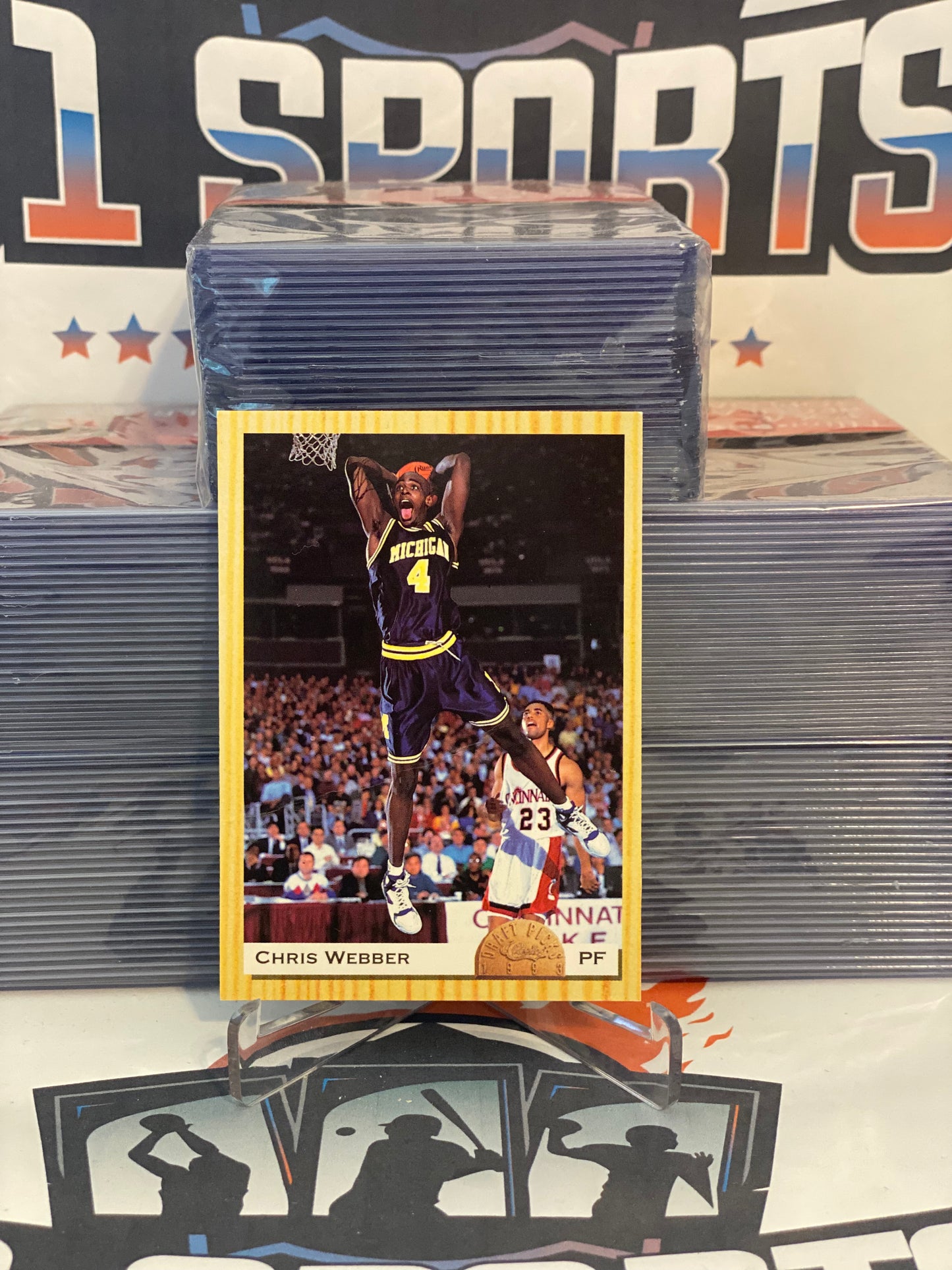 1993 Classic Draft Picks Chris Webber Rookie #1