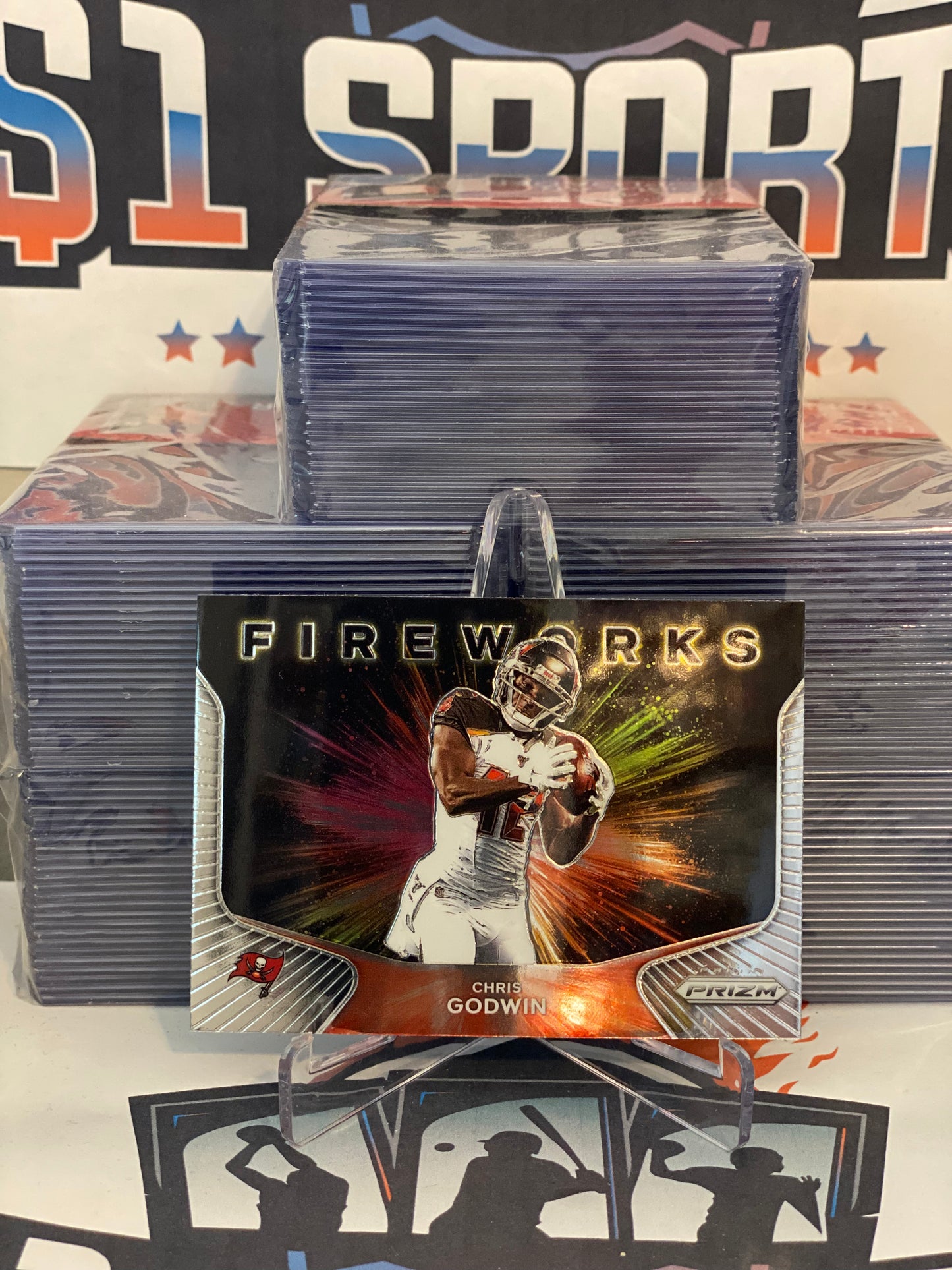 2020 Panini Prizm (Fireworks) Chris Godwin #8