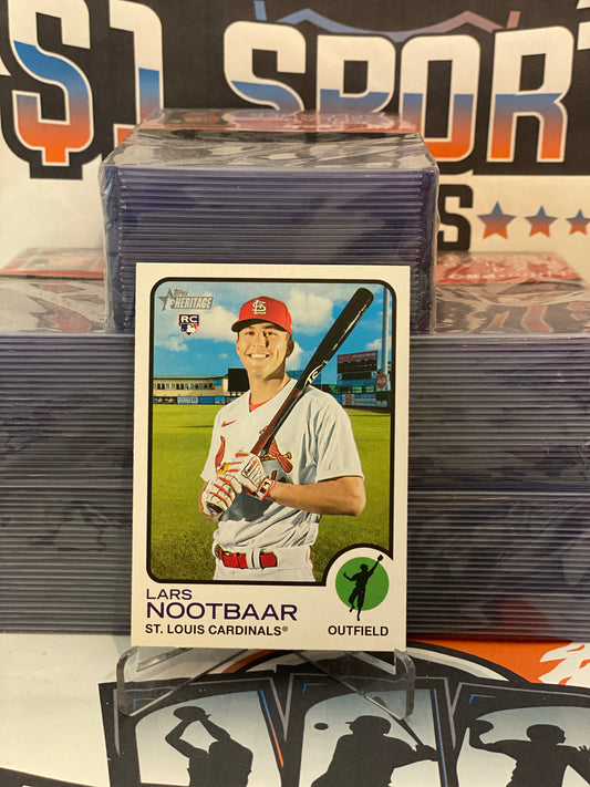2022 Topps Heritage Lars Nootbaar Rookie #32