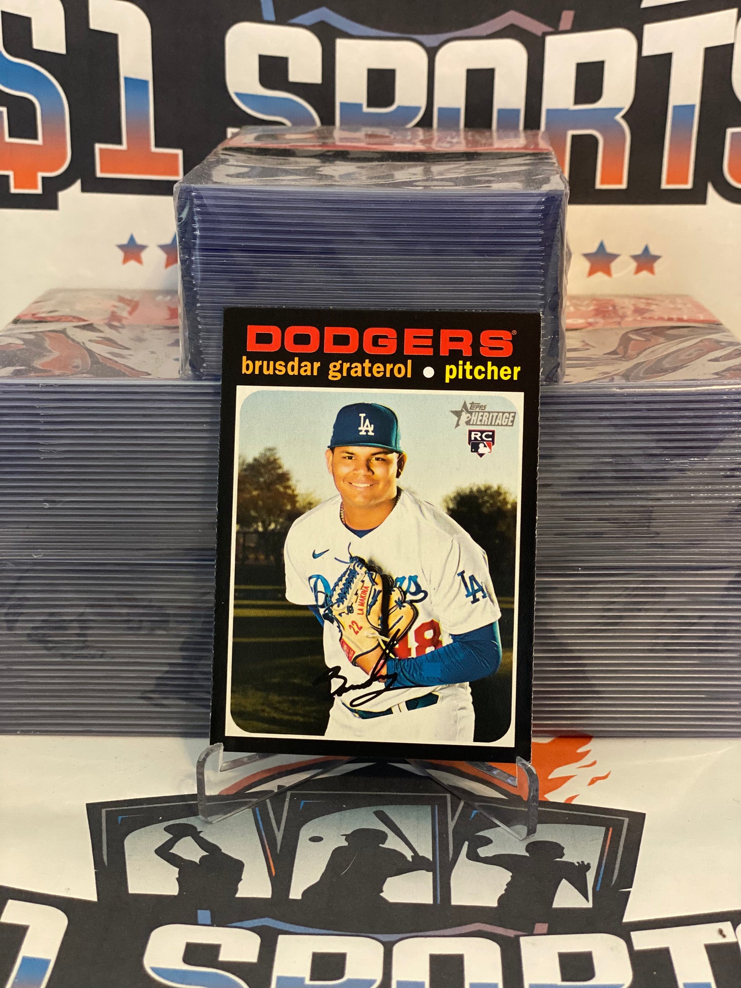 2020 Topps Heritage Brusdar Graterol Rookie #601