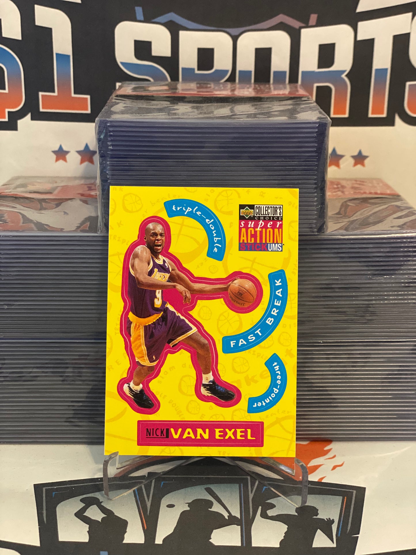1996 Upper Deck (Stick Ums) Nick Van Exel #S13