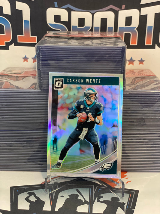 2018 Donruss Optic (Holo Prizm) Carson Wentz #80