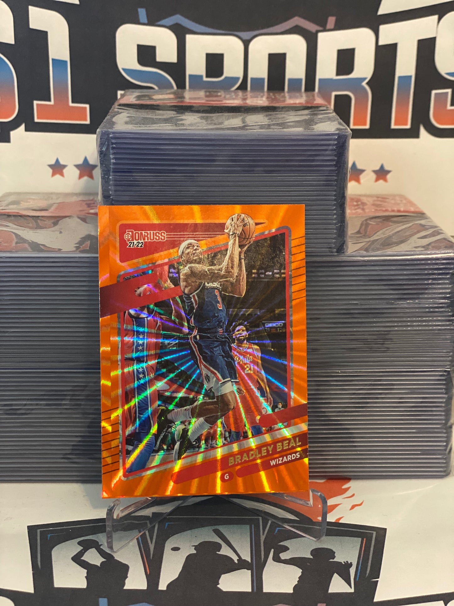 2021 Donruss (Orange Laser) Bradley Beal #81