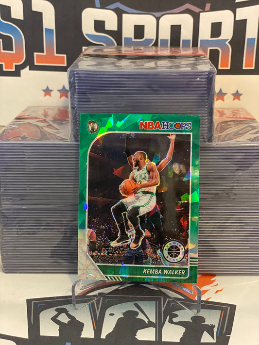2019 Hoops Premium Stock (Green Cracked Ice Prizm) Kemba Walker #19