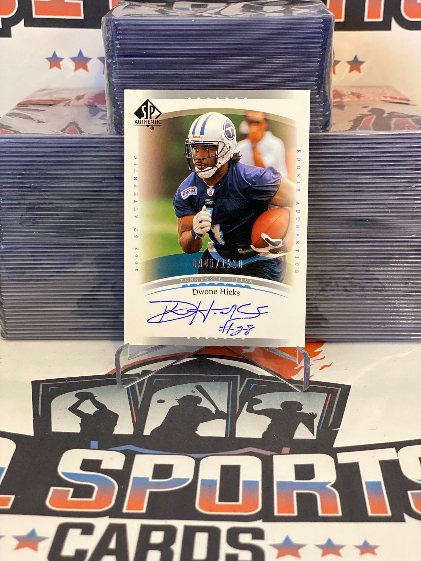 2003 Upper Deck SP Authentic (Rookie Autograph, 0940/1200) Dwone Hicks #216