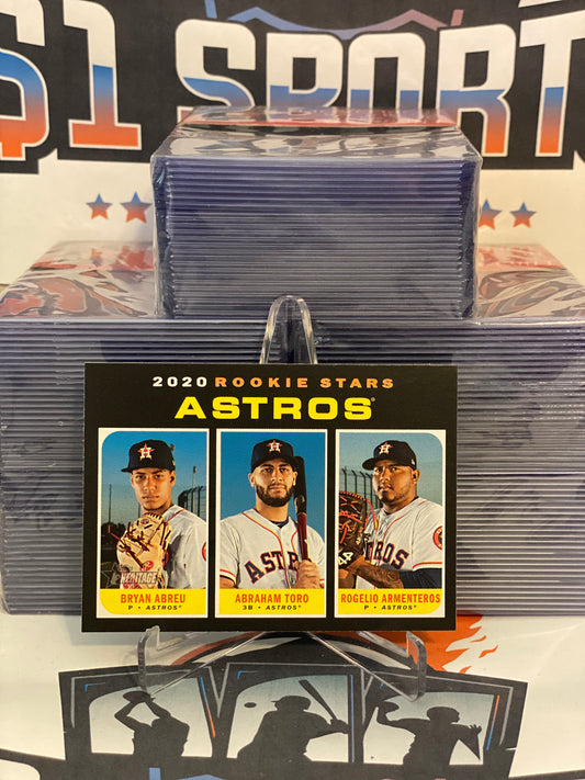 2020 Topps Heritage (Rookie Stars) Bryan Abreu, Abraham Toro & Rogelio Armenteros #102