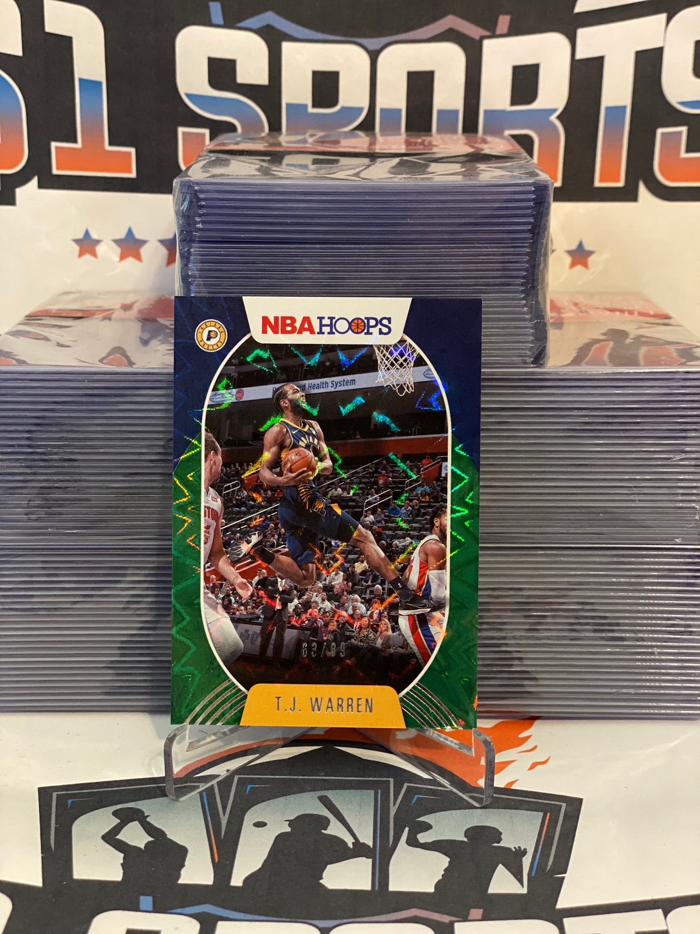 2020 NBA Hoops (Green Explosion; 63/89) T.J. Warren #8