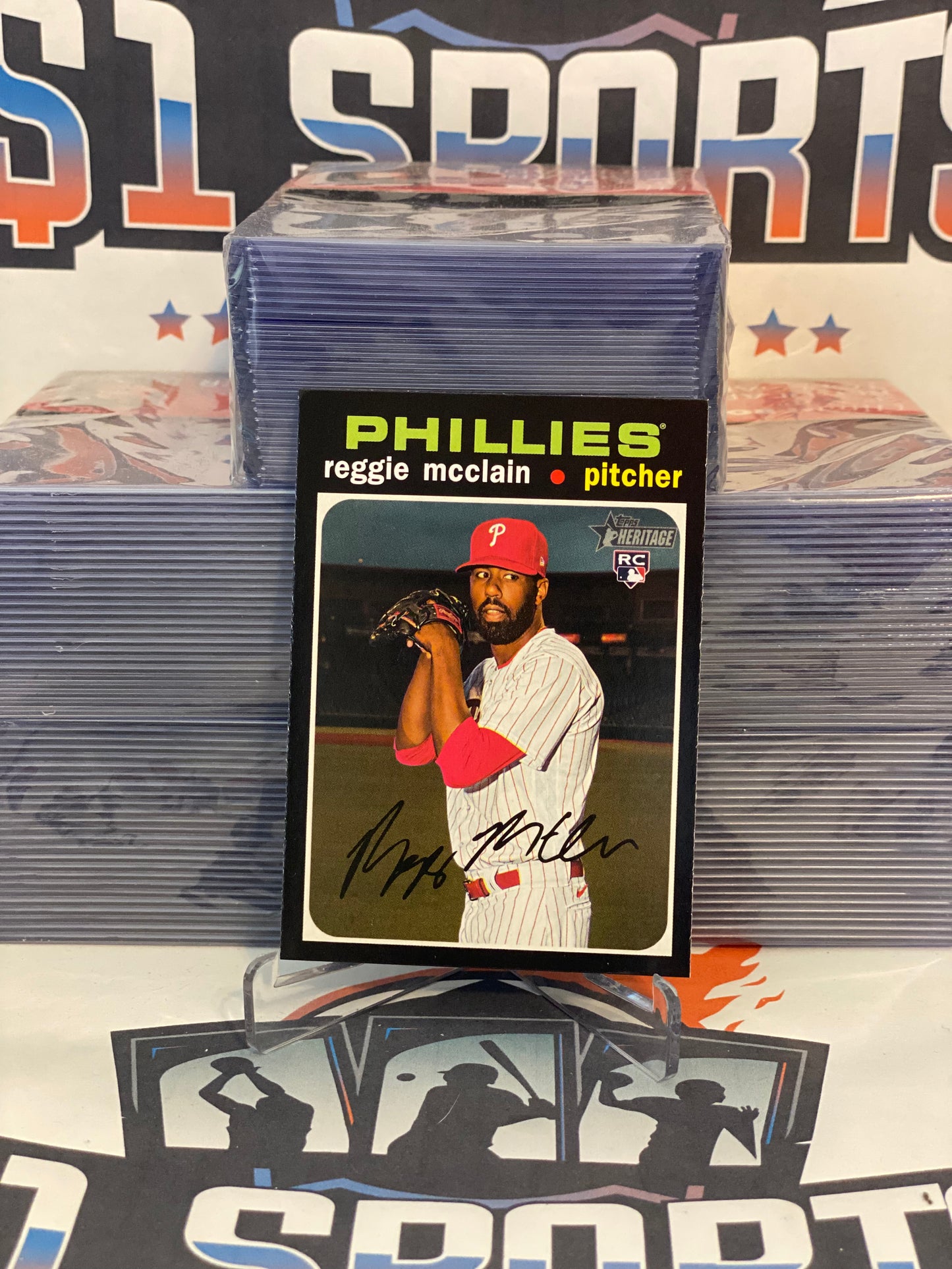 2020 Topps Heritage Reggie McClain Rookie #608