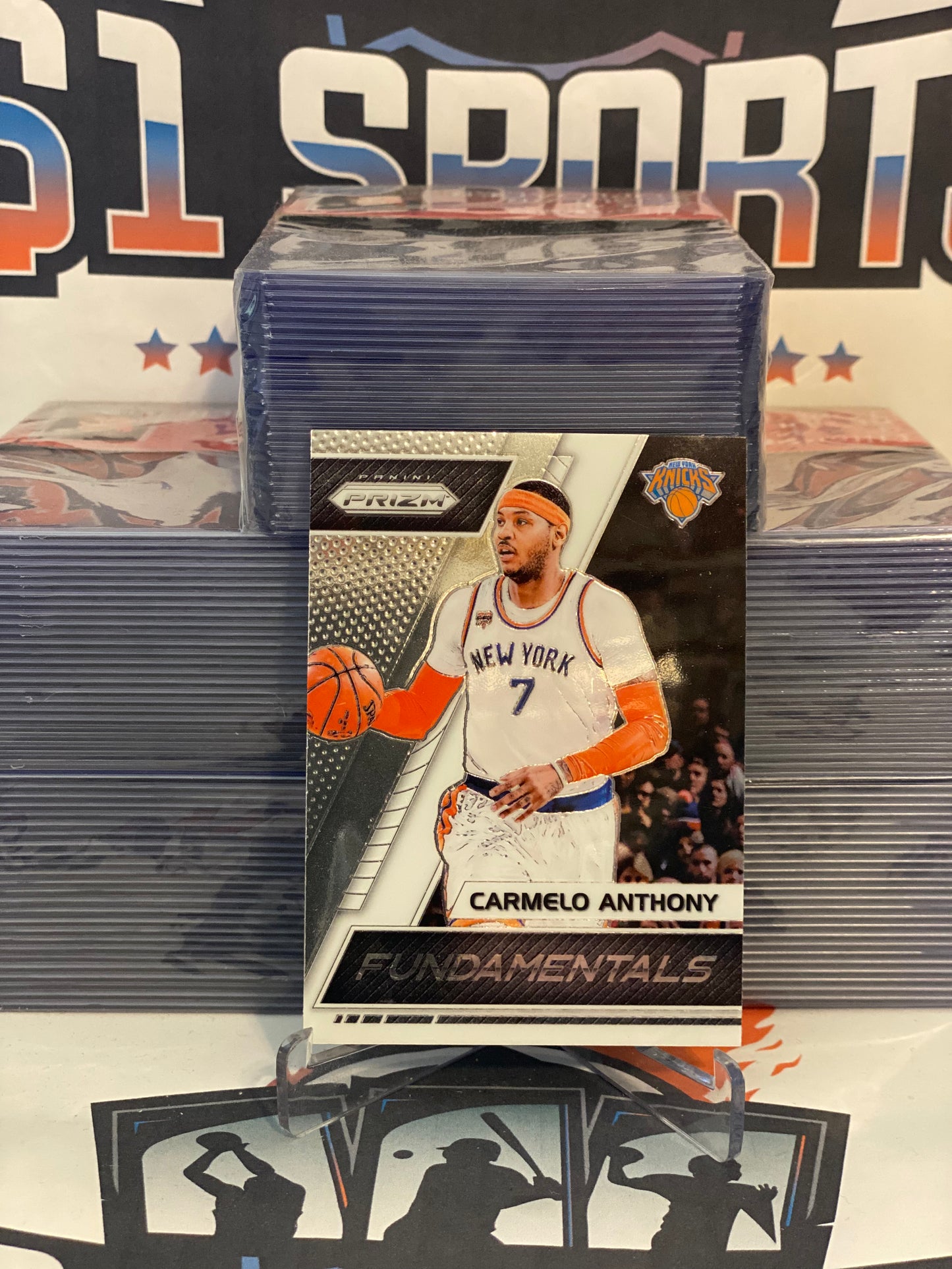 2017 Panini Prizm (Fundamentals) Carmelo Anthony #45