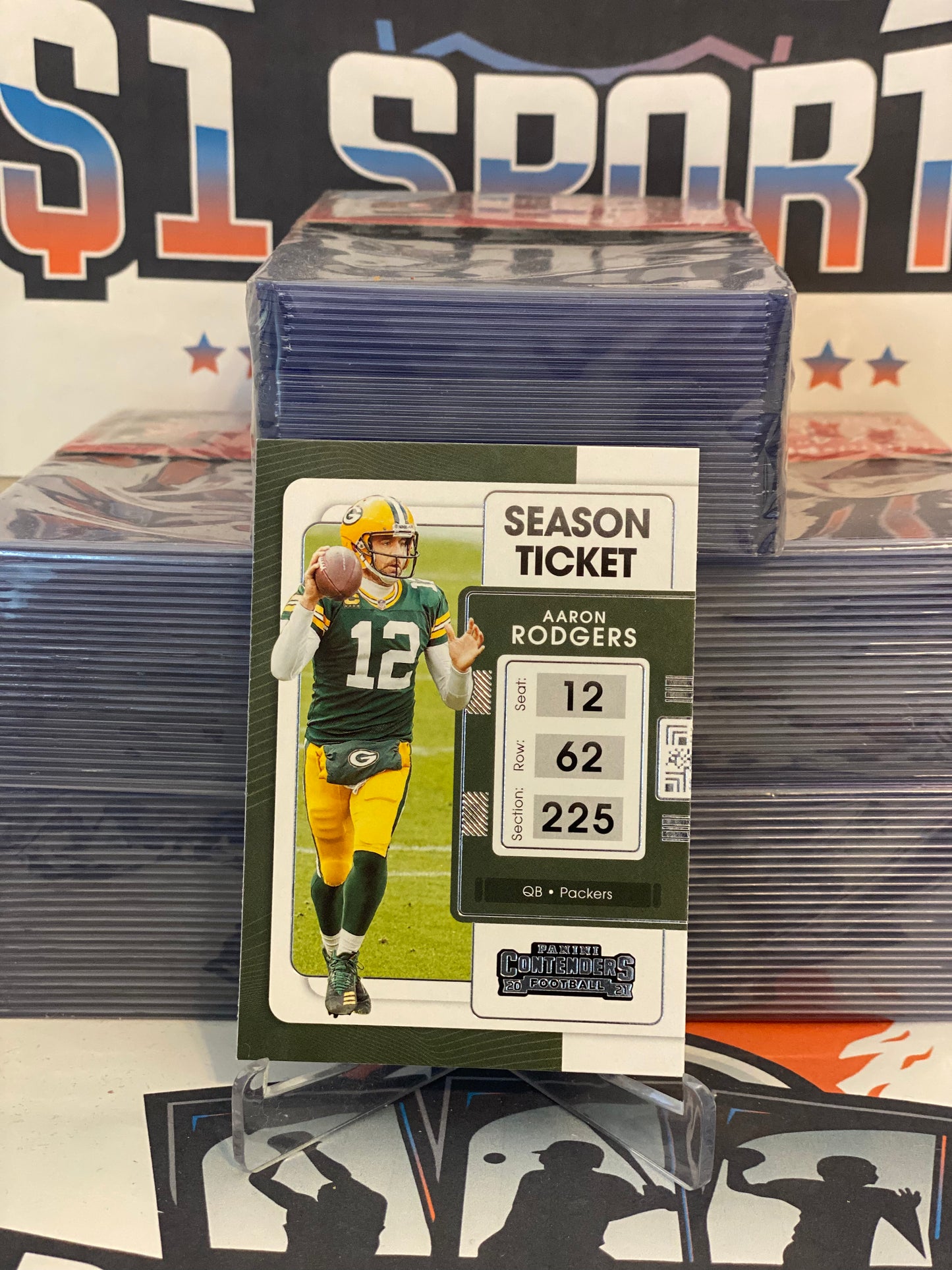 2021 Panini Contenders Aaron Rodgers #34