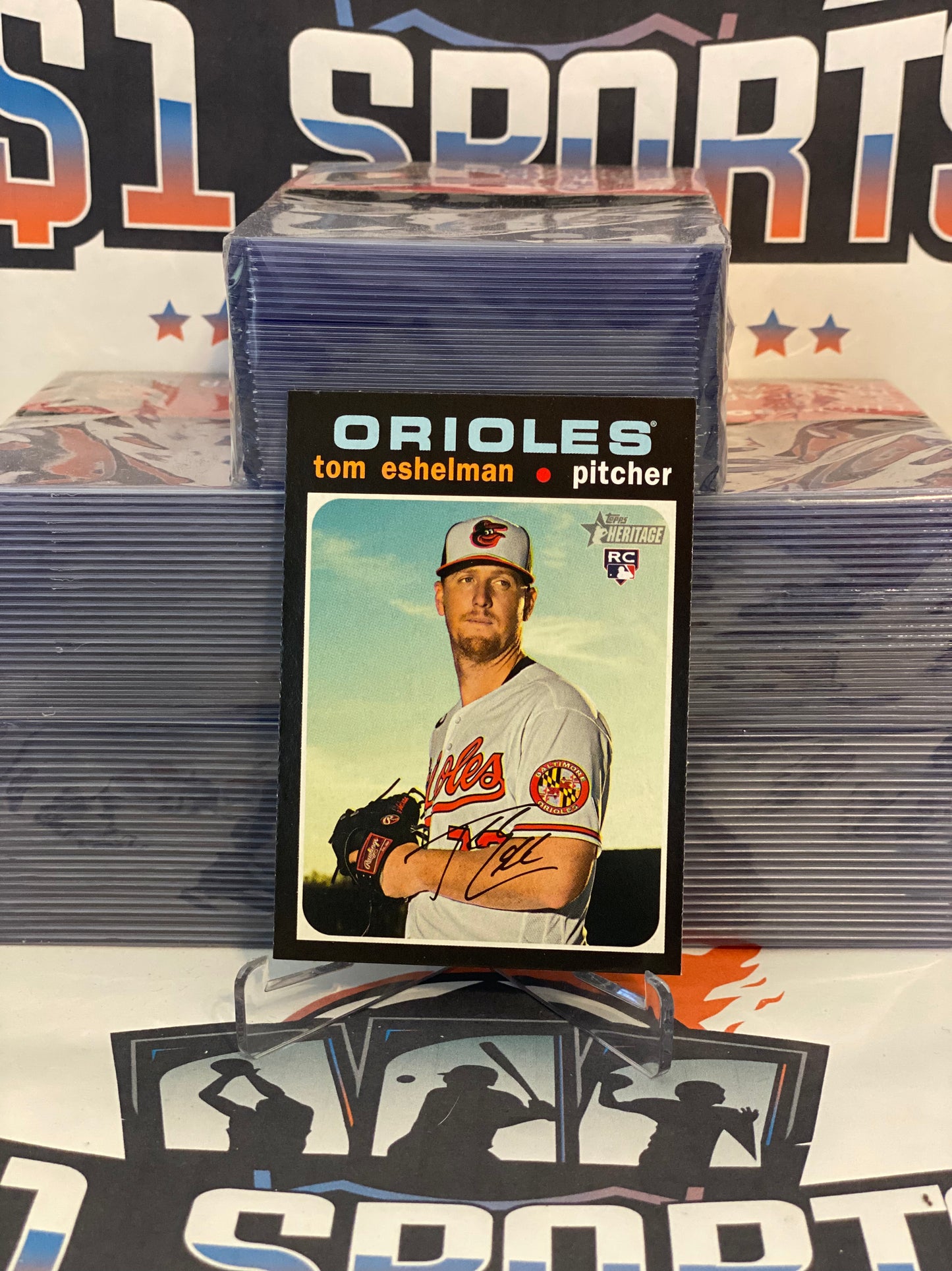 2020 Topps Heritage Tom Eshelman Rookie #531