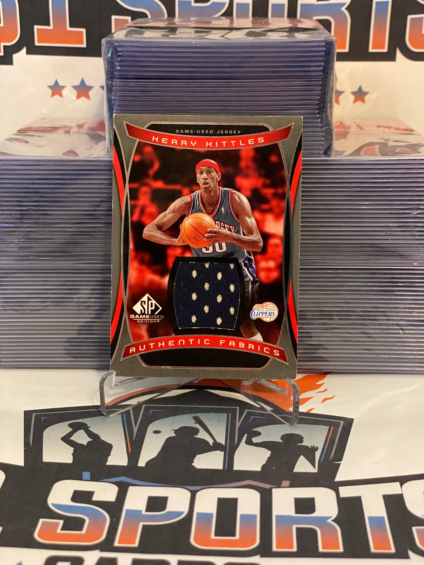 2004 Upper Deck SP (Authentic Fabrics Relic) Kerry Kittles @AF-KK