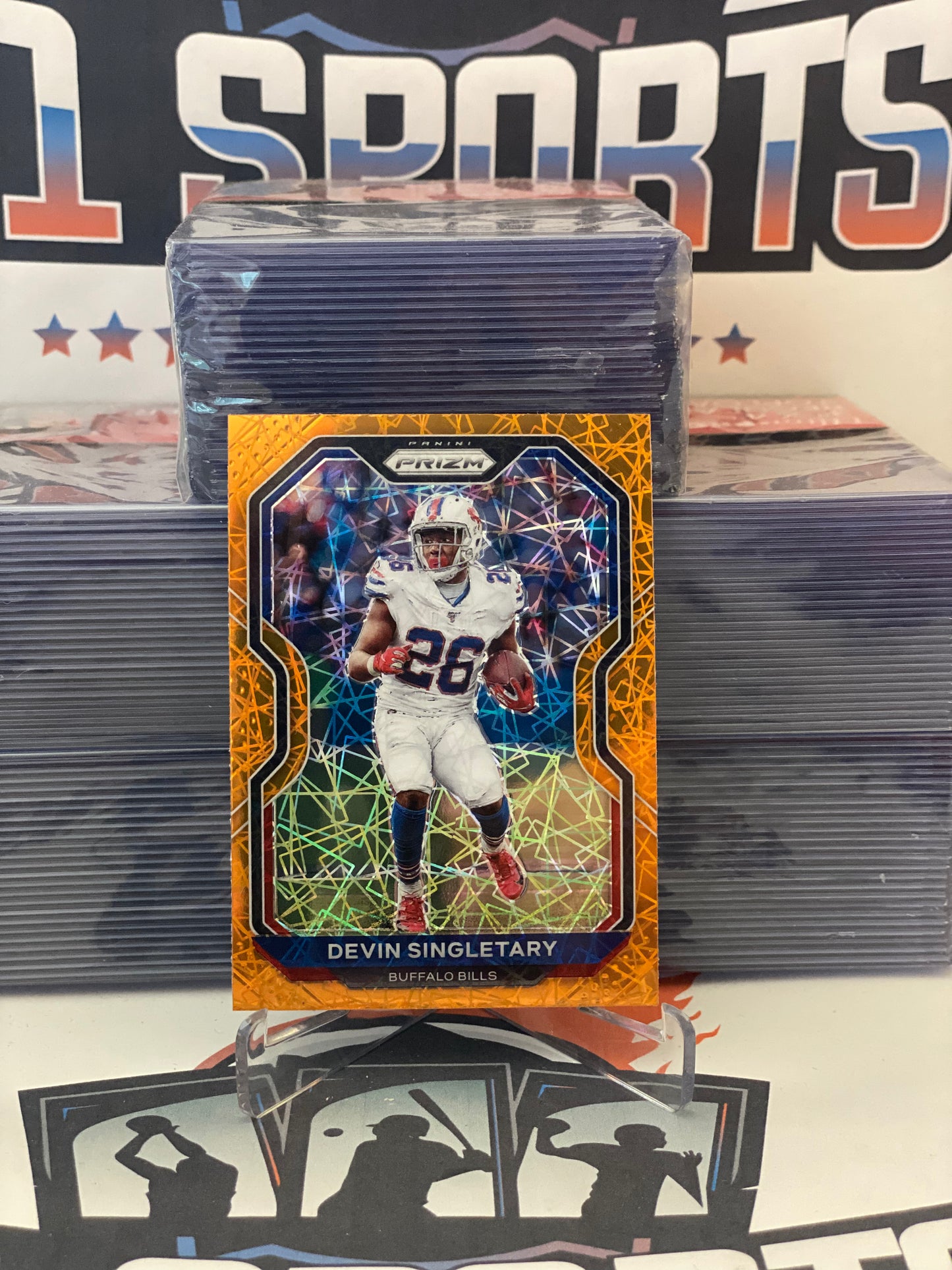 2020 Panini Prizm (Orange Lazer Prizm) Devin Singletary #2