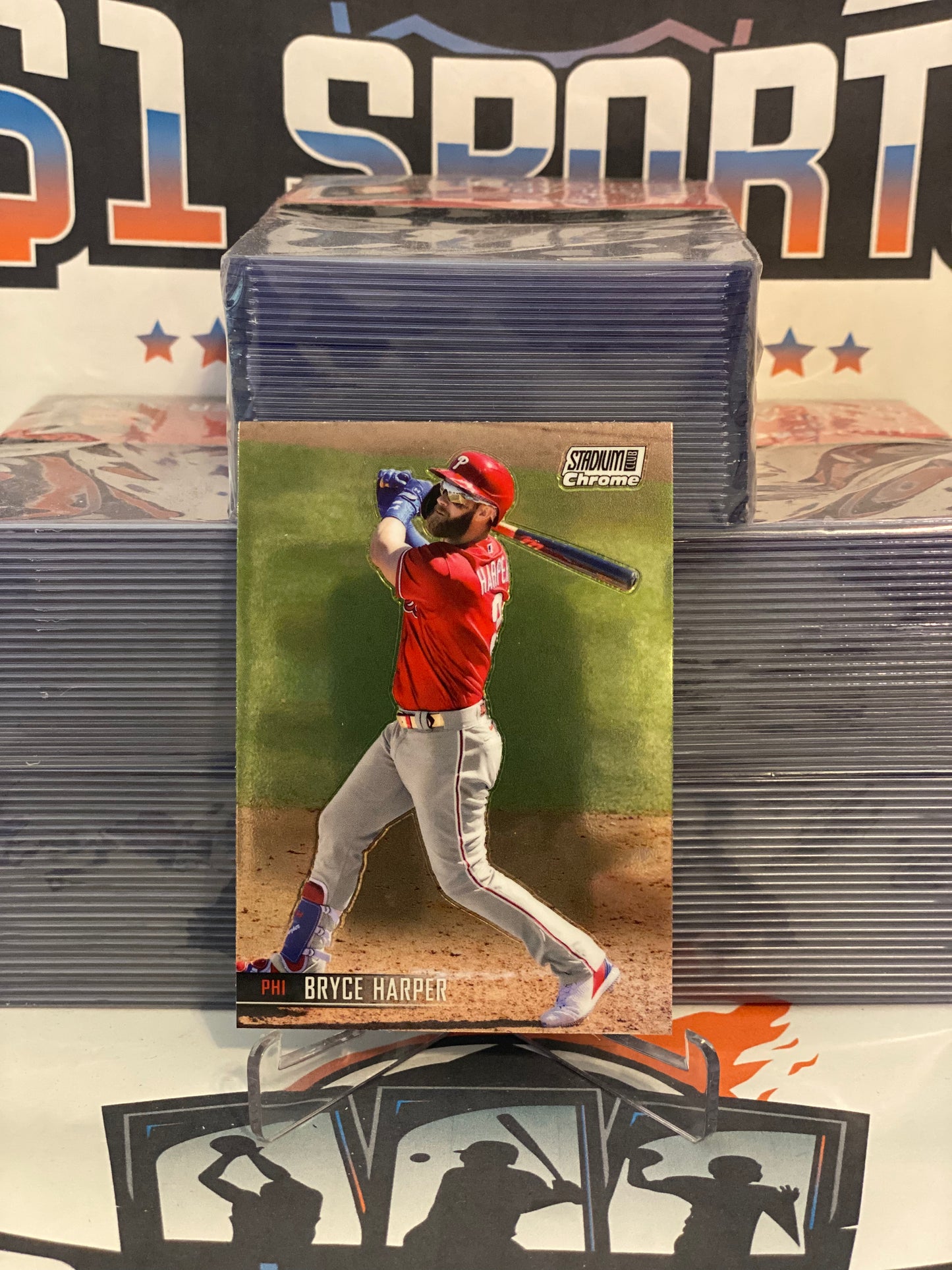 2021 Topps Stadium Club Chrome Bryce Harper #174