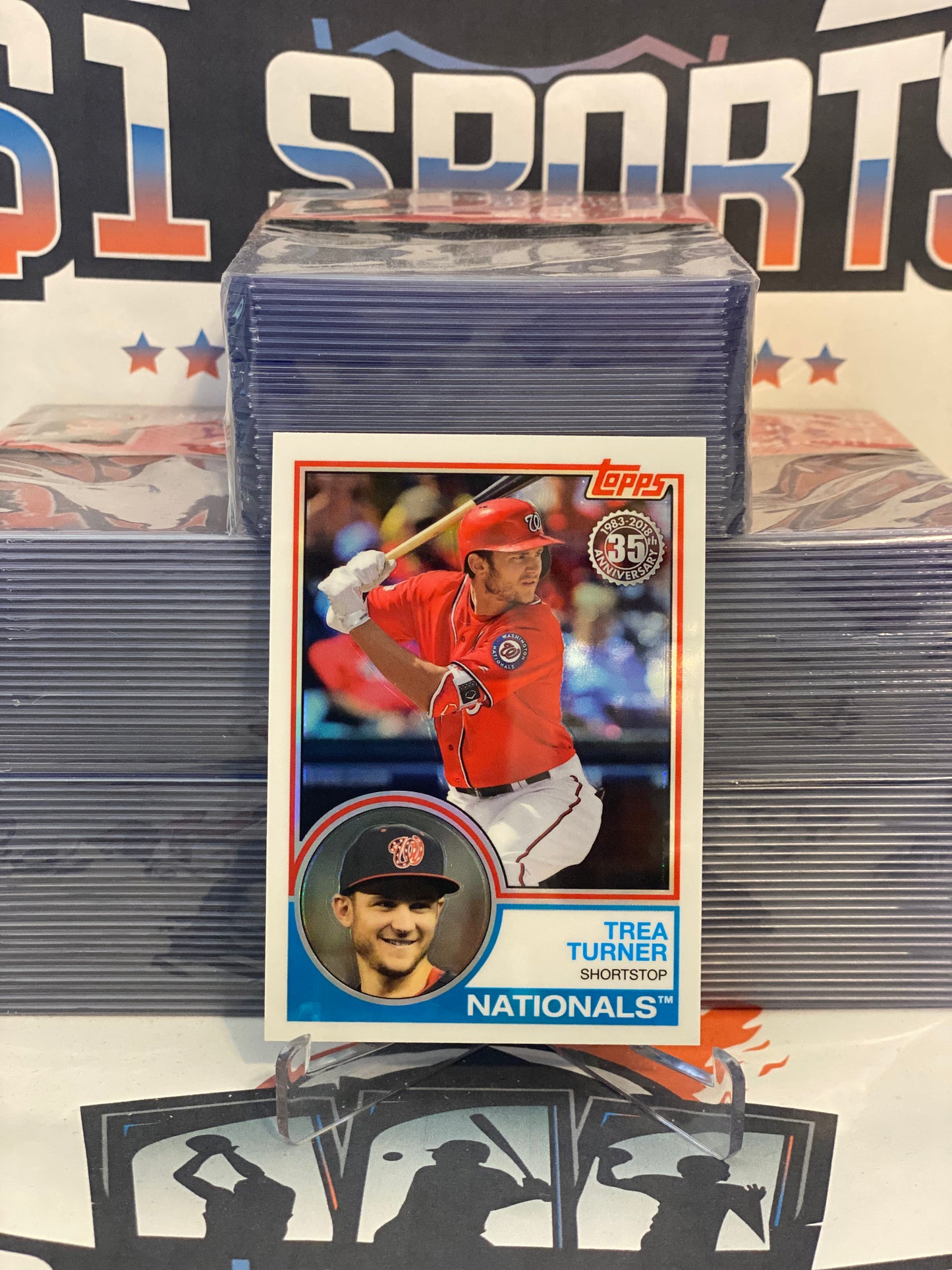 2018 Topps Chrome (1983 Redux) Trea Turner #87