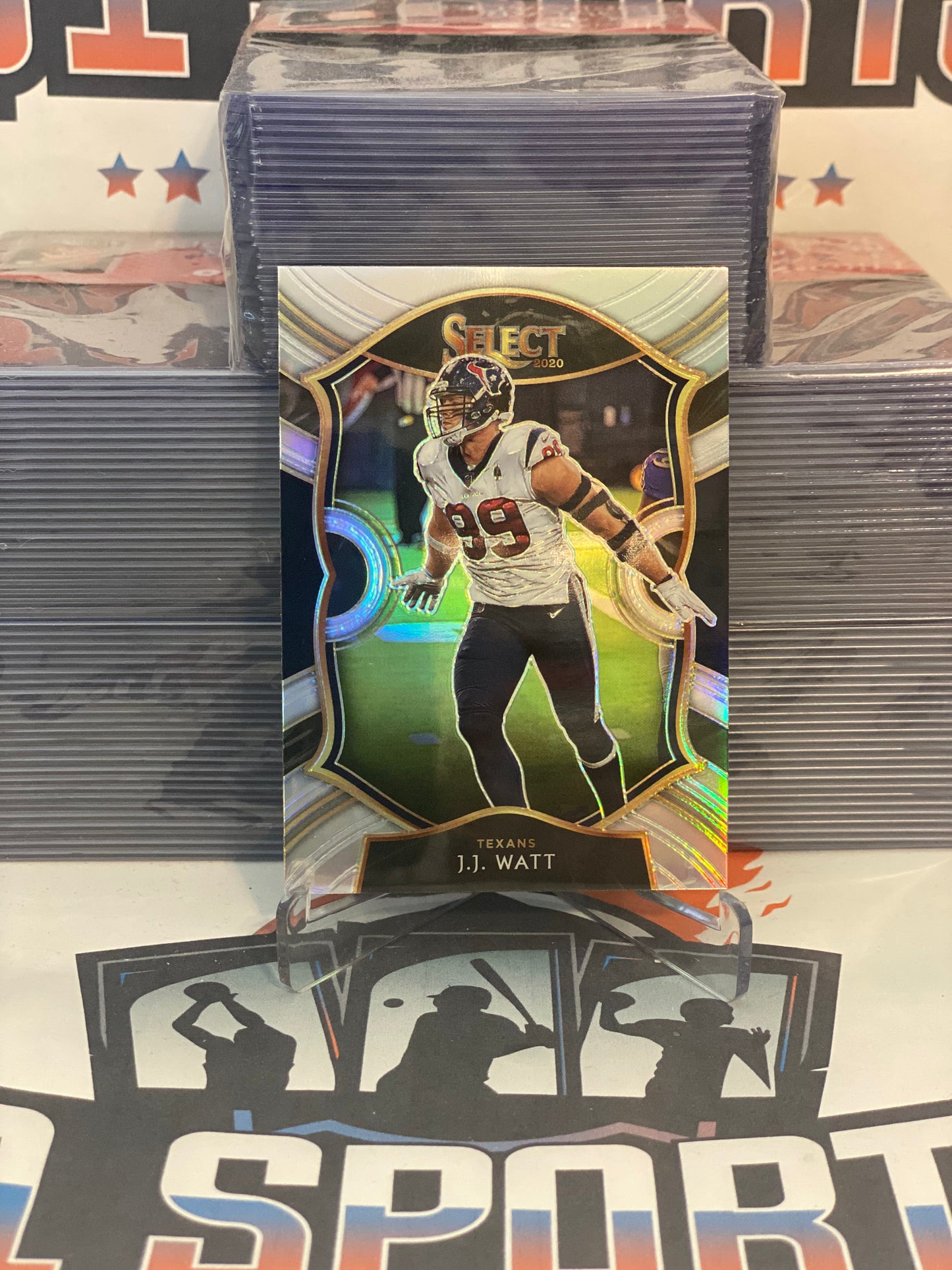 2020 Panini Select (Silver Prizm, Concourse) J.J. Watt #29