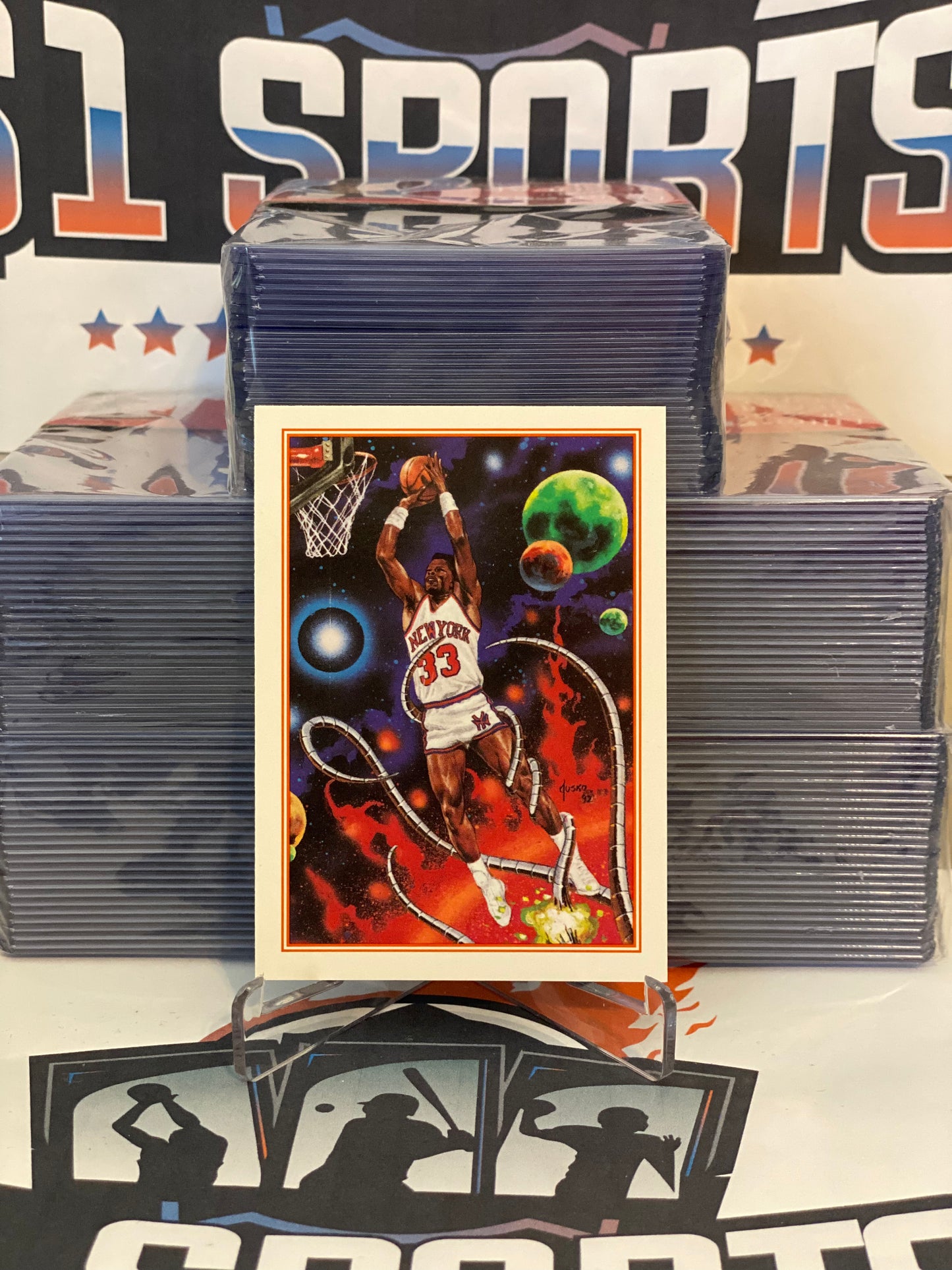 1993 NBA Hoops (Art) Patrick Ewing #AC1