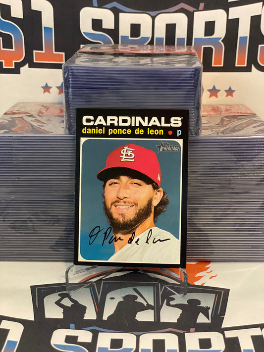 2020 Topps Heritage (Short Print) Daniel Ponce De Leon #714