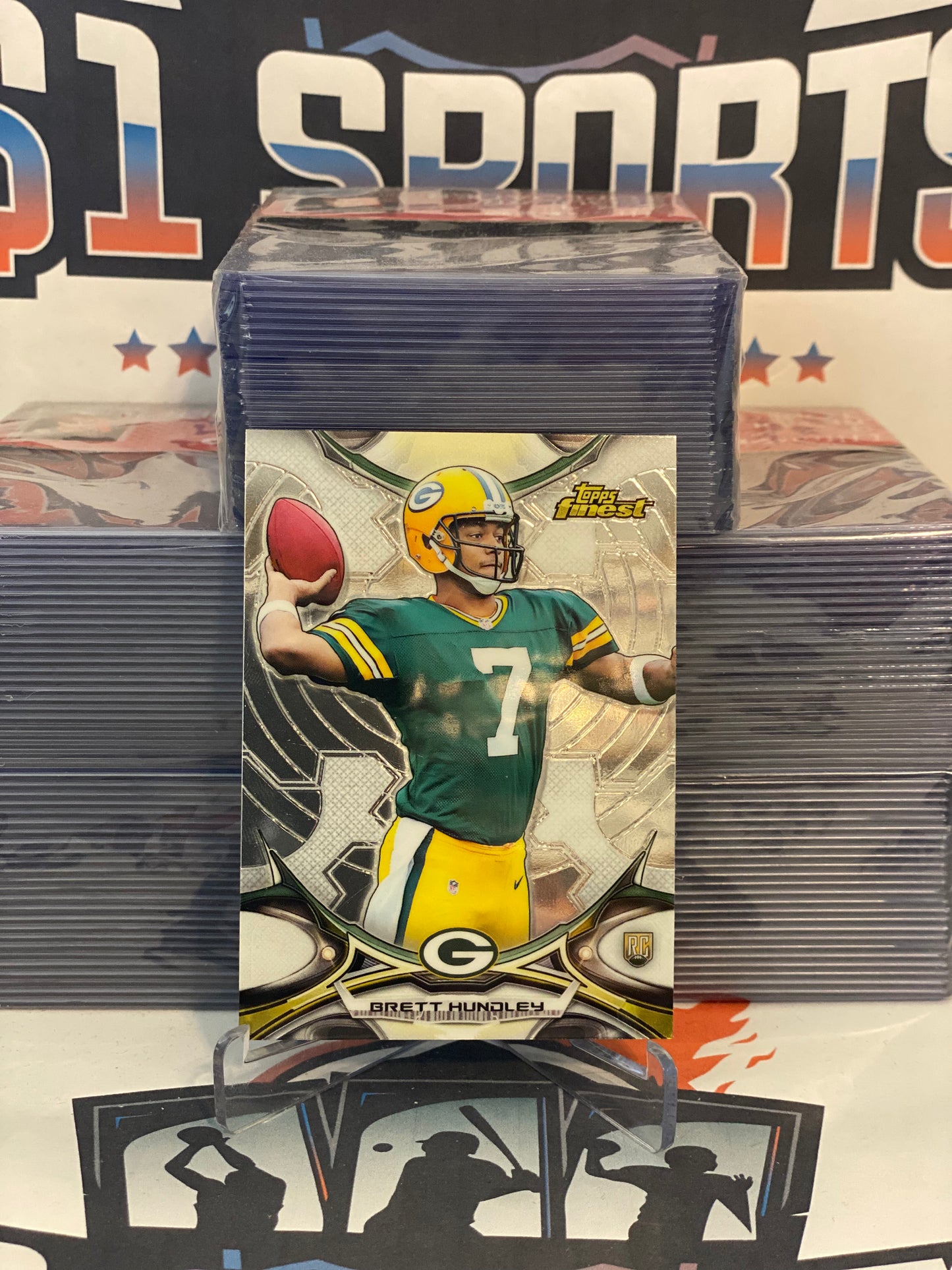 2015 Topps Finest Brett Hundley Rookie #120